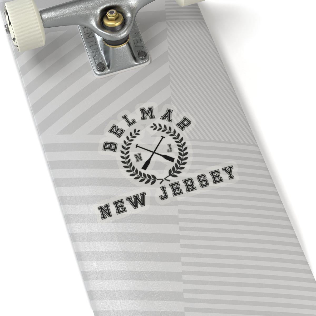 Belmar NJ Crossed Oars Kiss-Cut Stickers