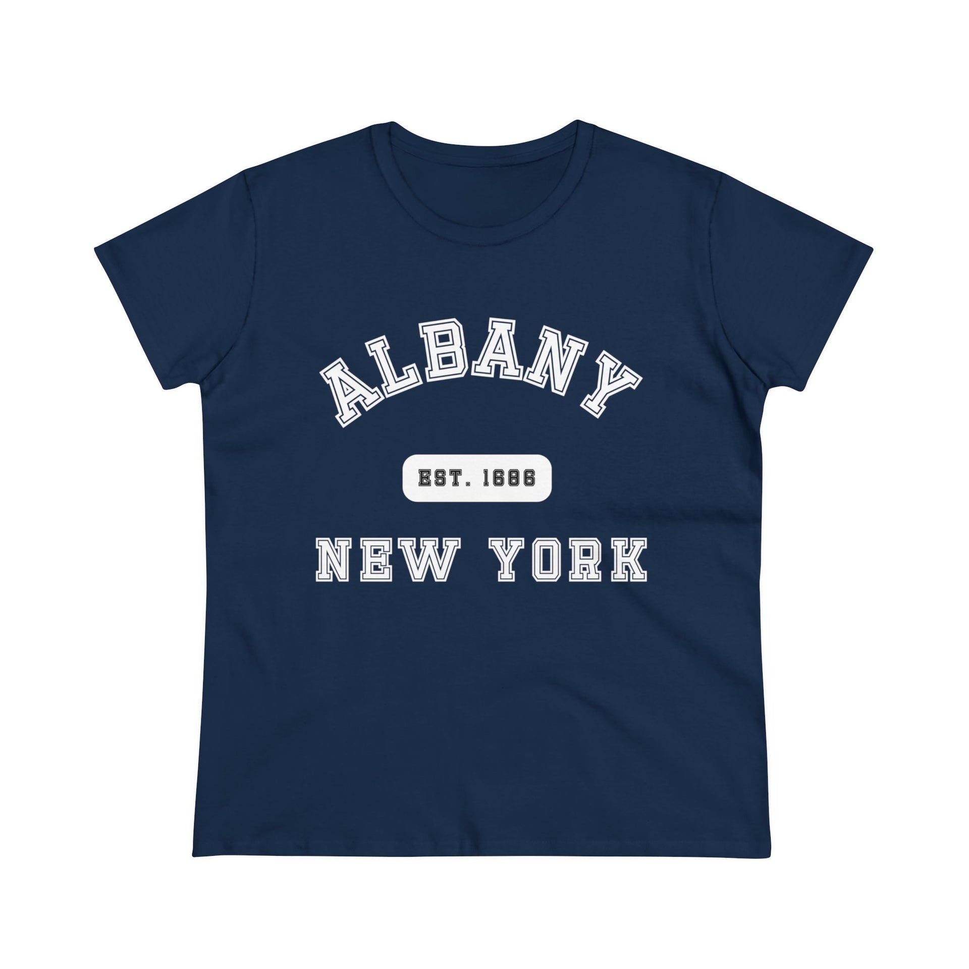 Albany New York Women's Midweight Cotton Tee