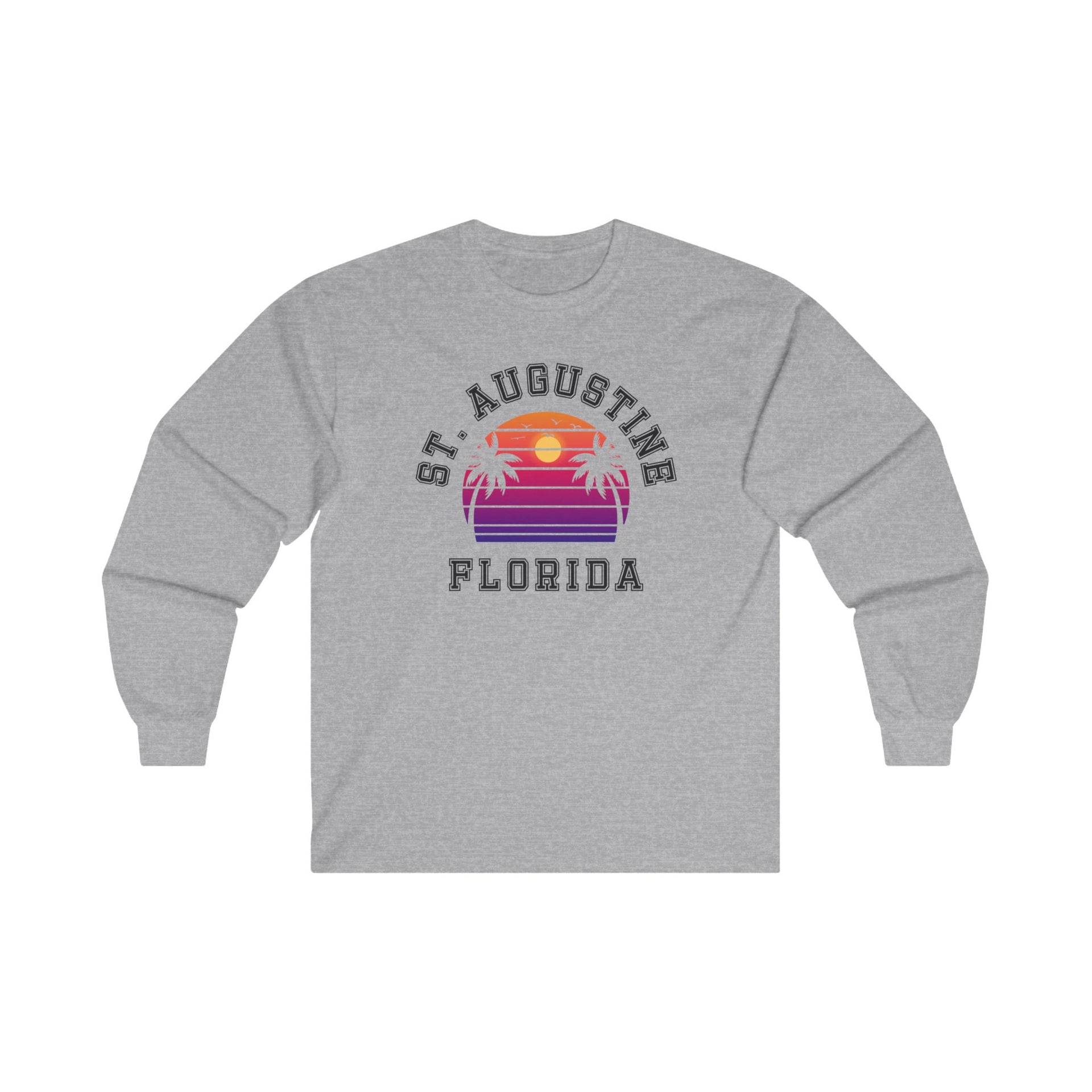 St. Augustine Florida Palms Ultra Cotton Long Sleeve Tee