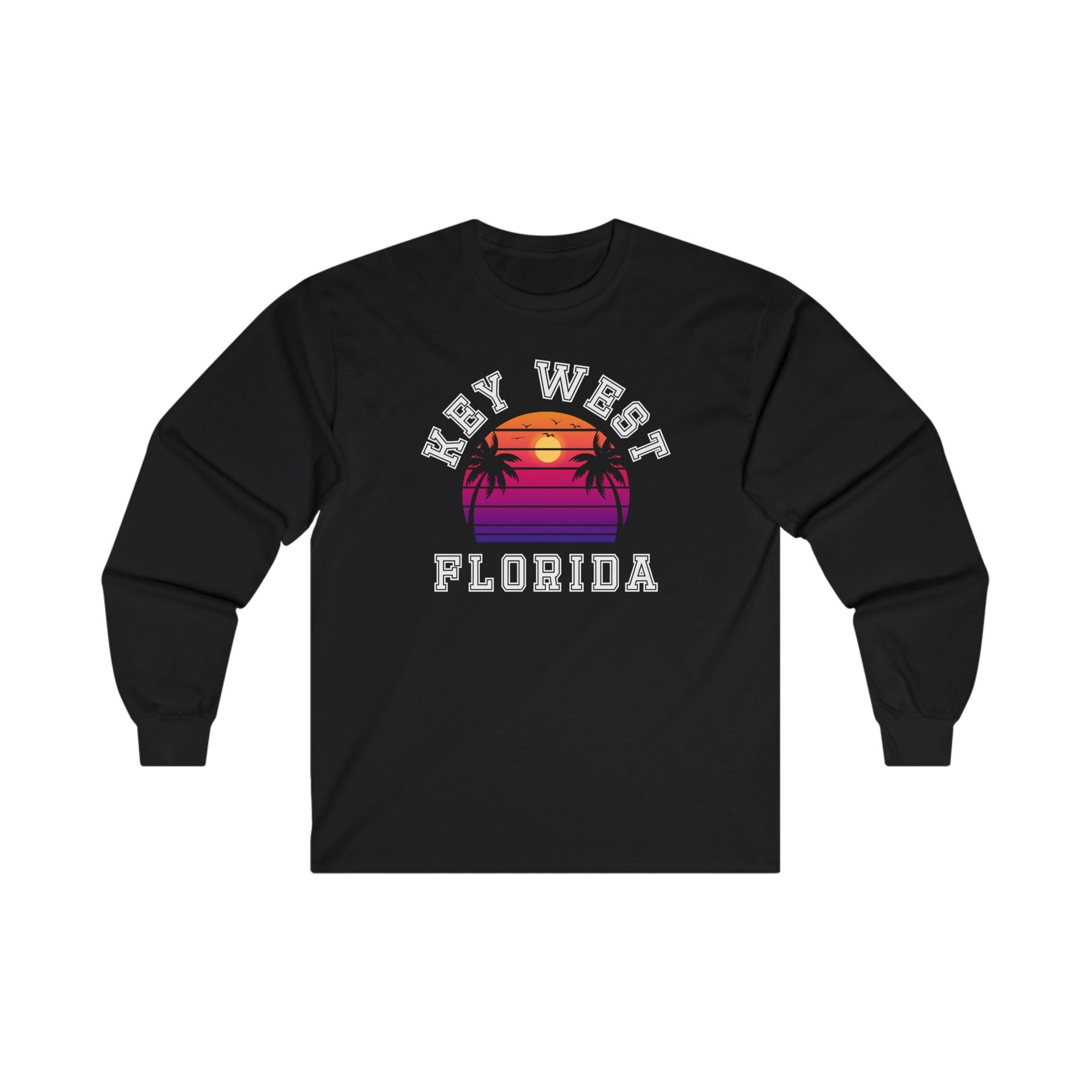 Key West Florida Palms Ultra Cotton Long Sleeve Tee