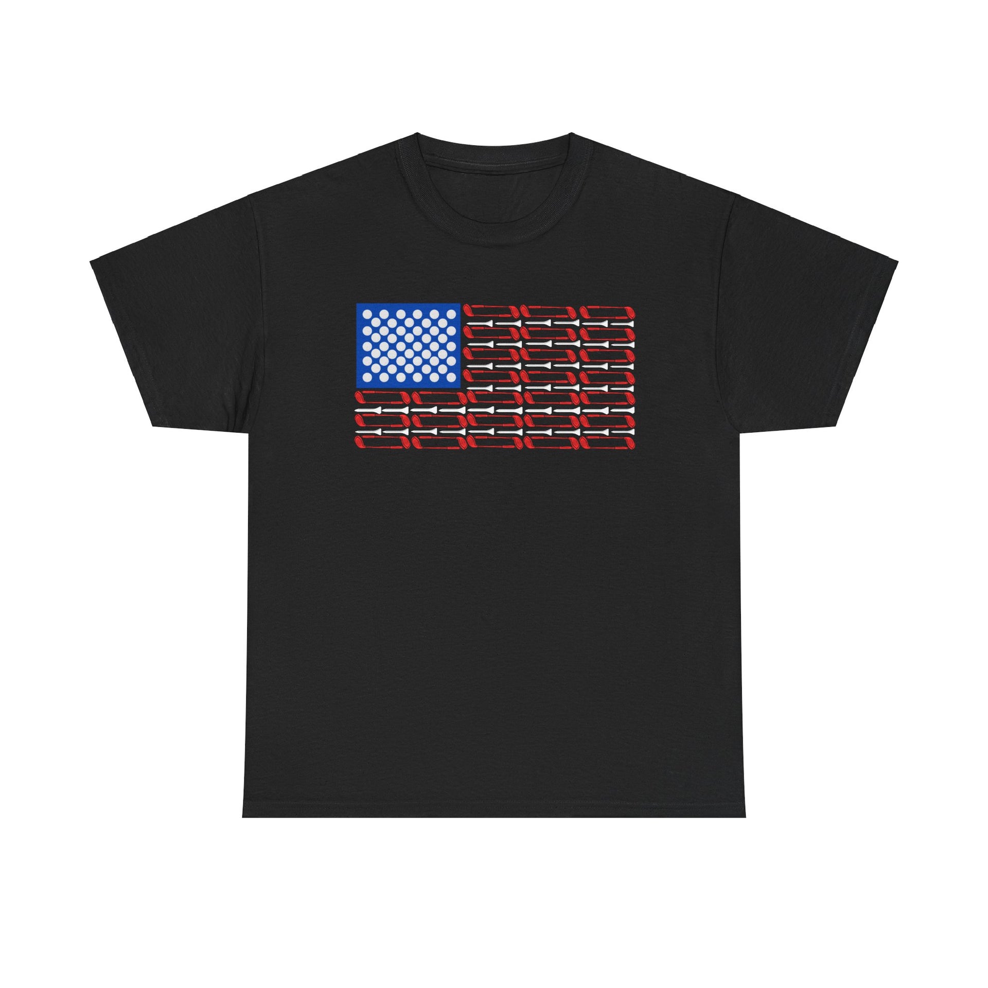 American Flag Golf Unisex Cotton Tee