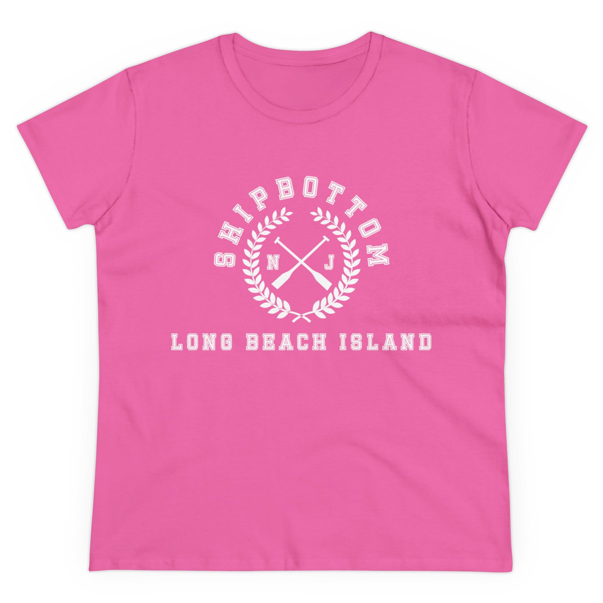 Shipbottom Long Beach Island Women's Midweight Cotton Tee