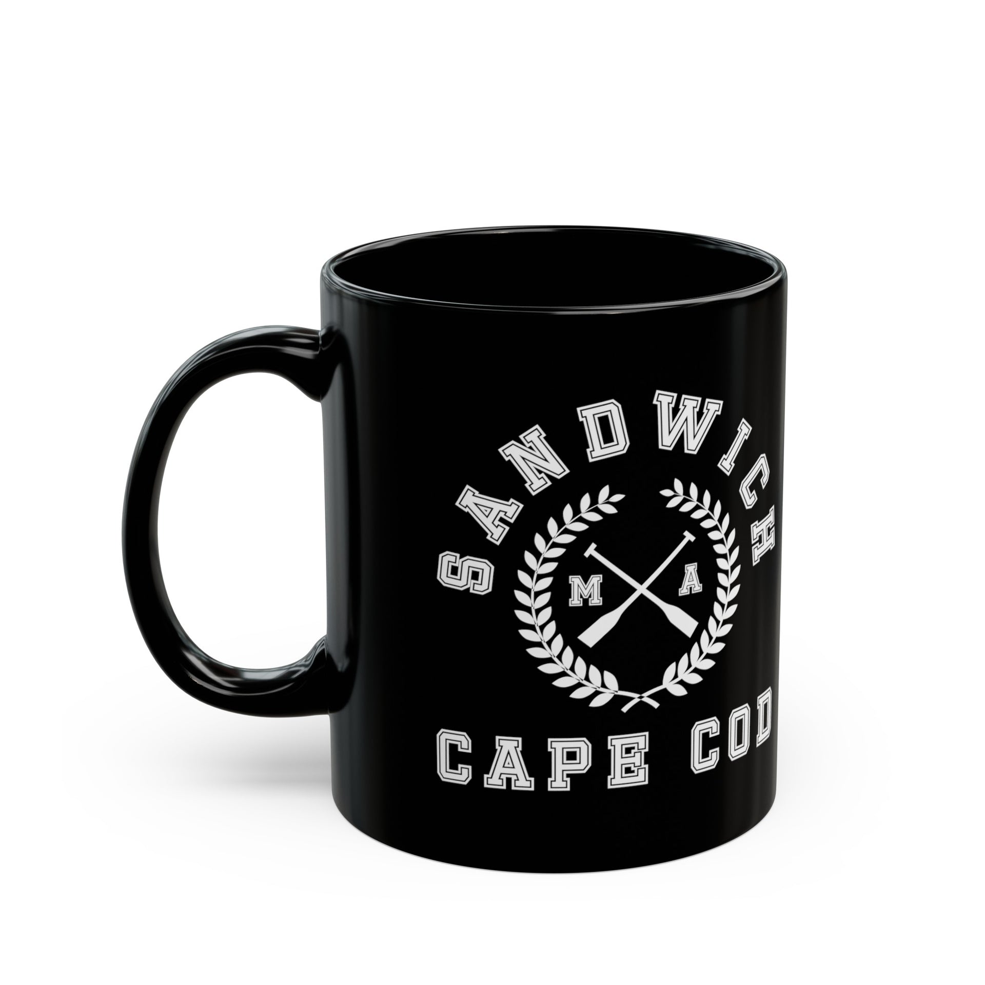 Sandwich Cape Cod Black Mug