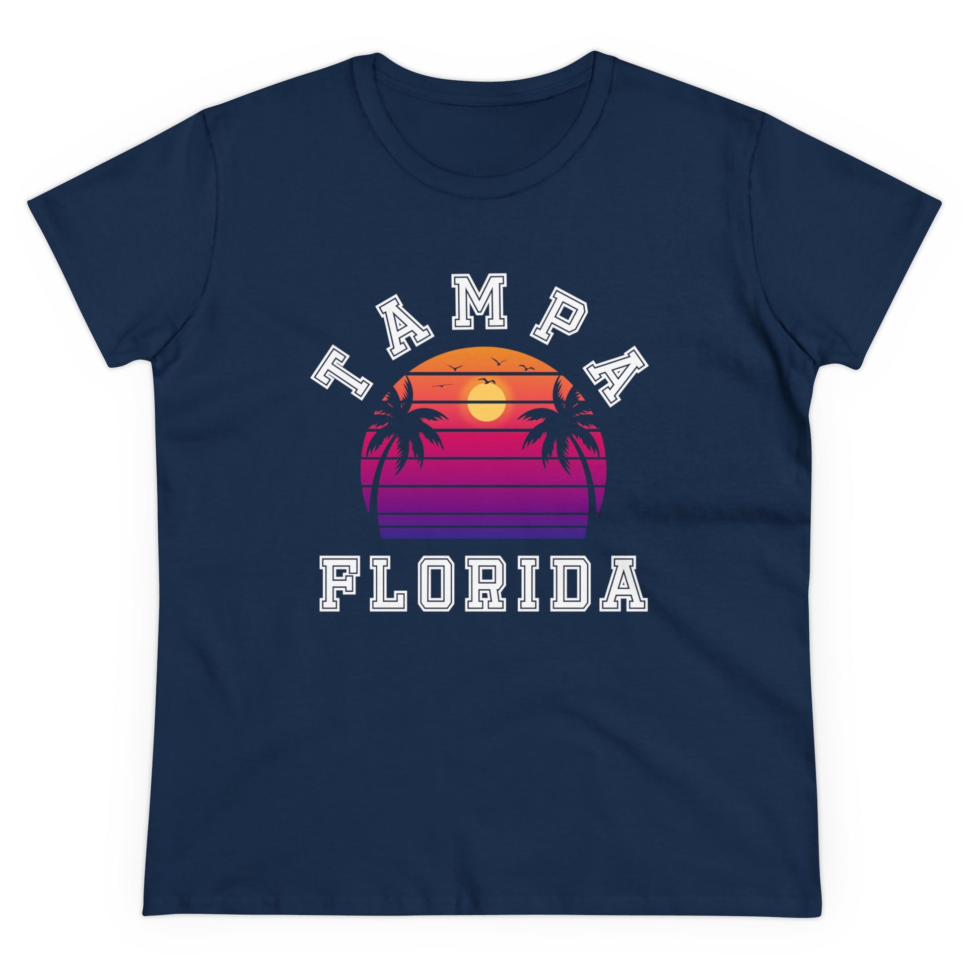 Tampa Florida Palms Women's Midweight Cotton Tee