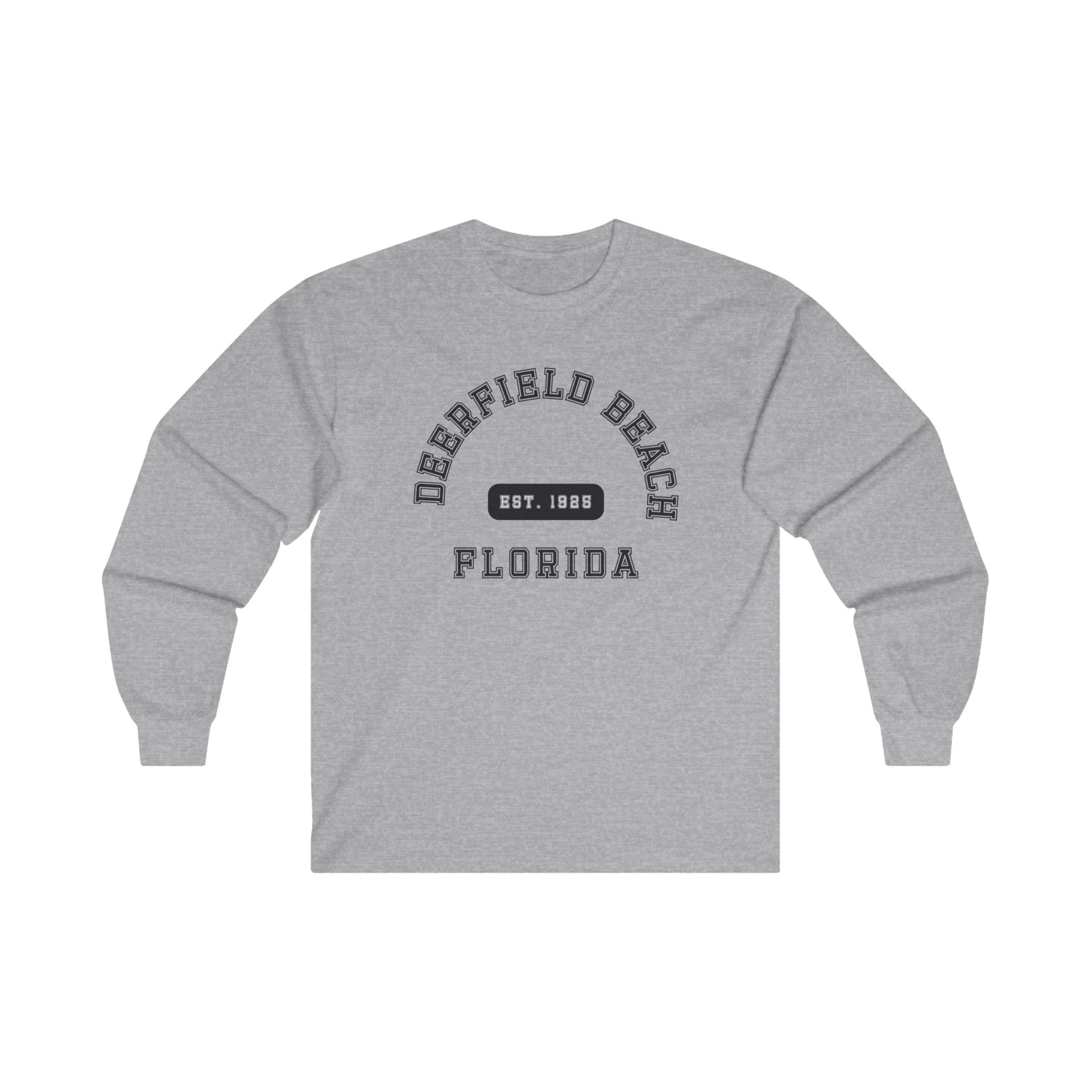 Deerfield Beach Florida Established Ultra Cotton Long Sleeve Tee