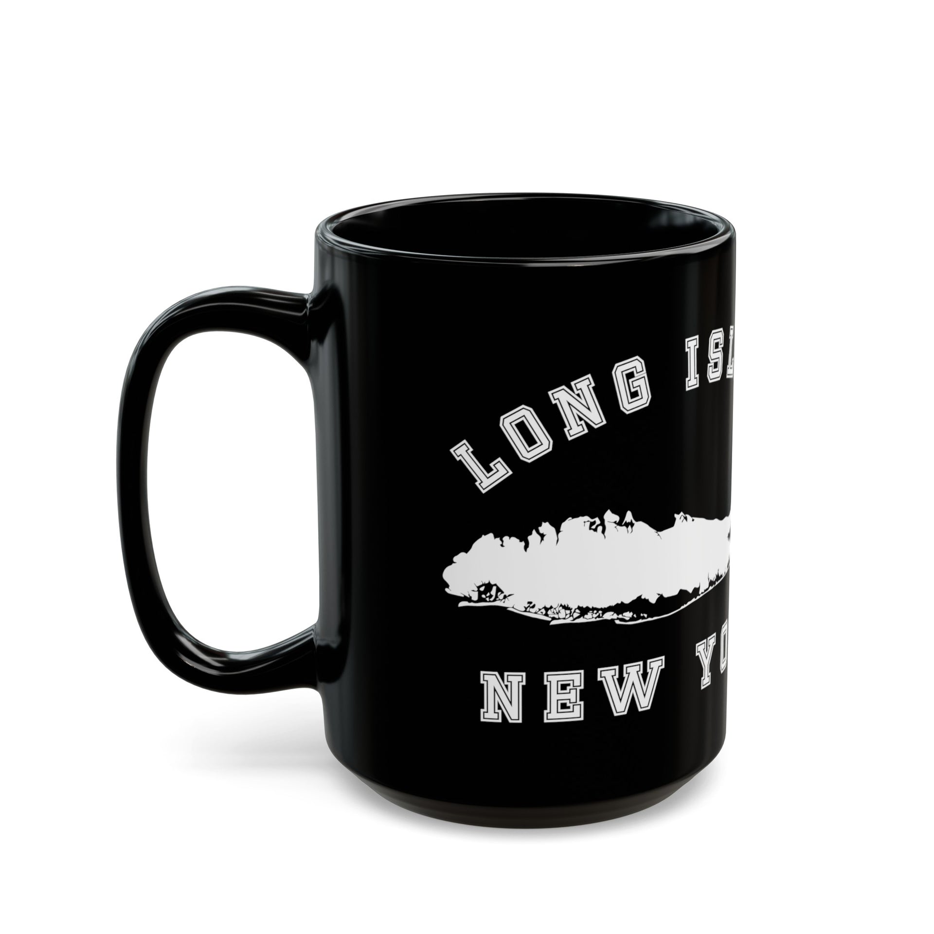 Long Island New York Black Mug