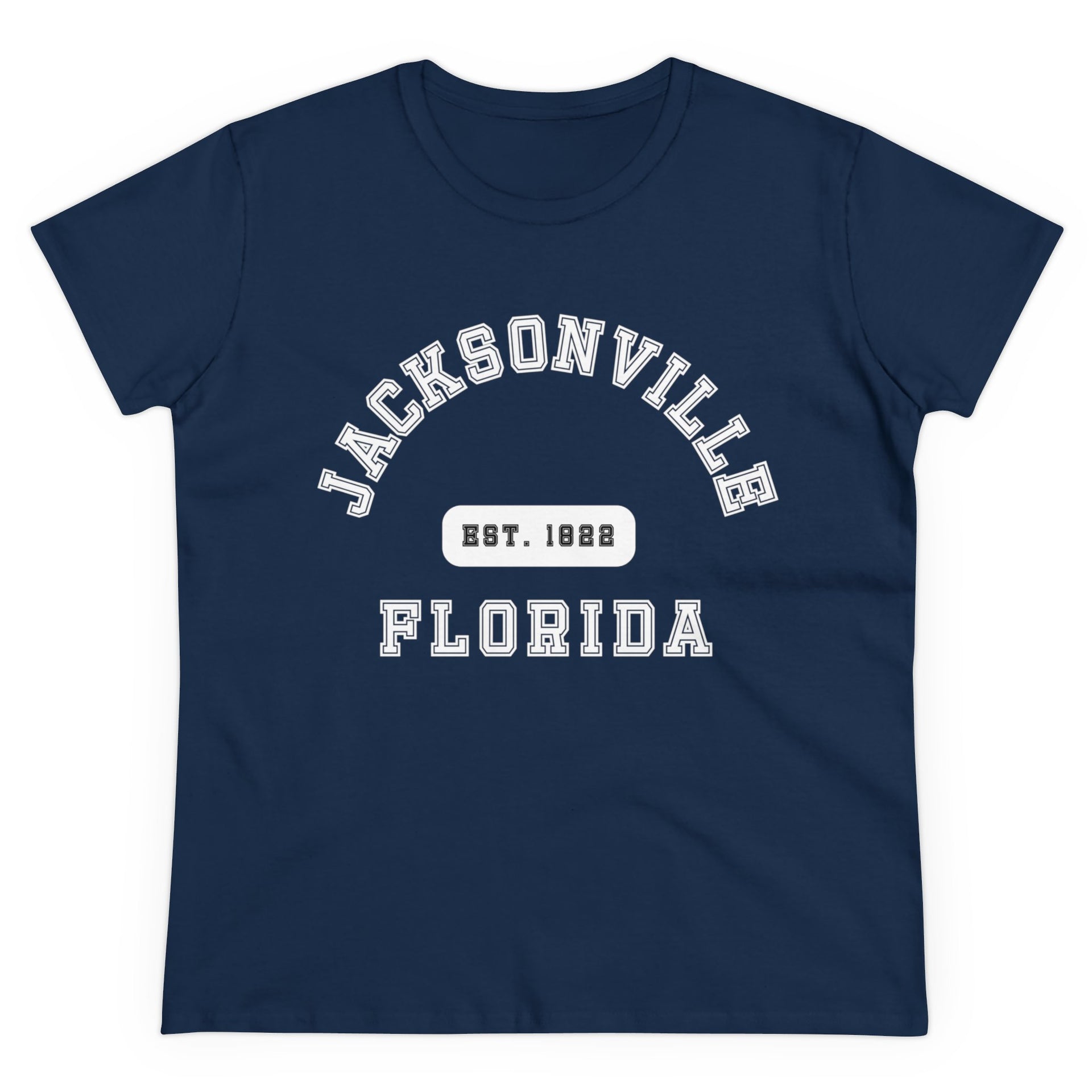 Jacksonville Florida Established Women's Midweight Cotton Tee