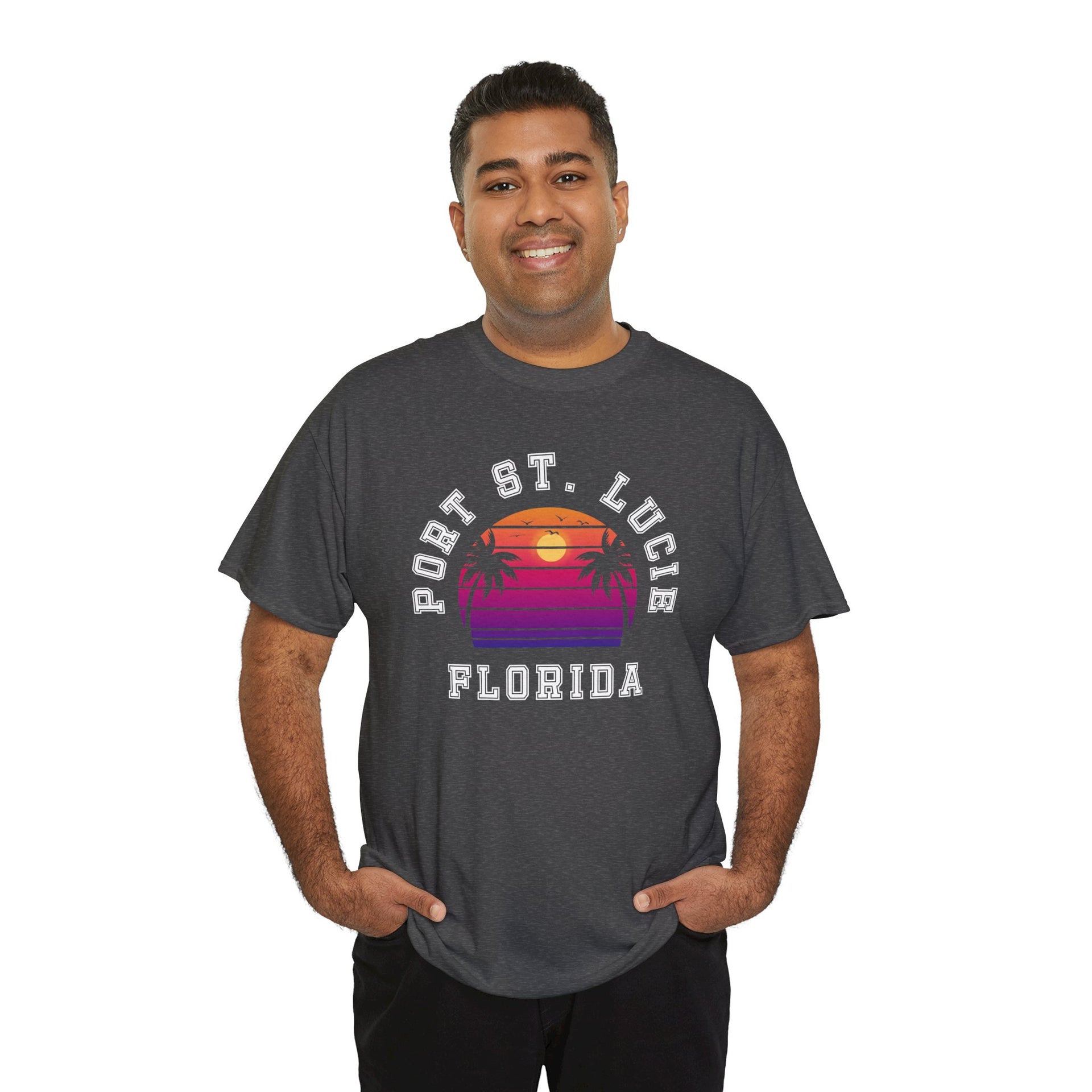 Port St. Lucie Florida Palms Unisex Cotton Tee