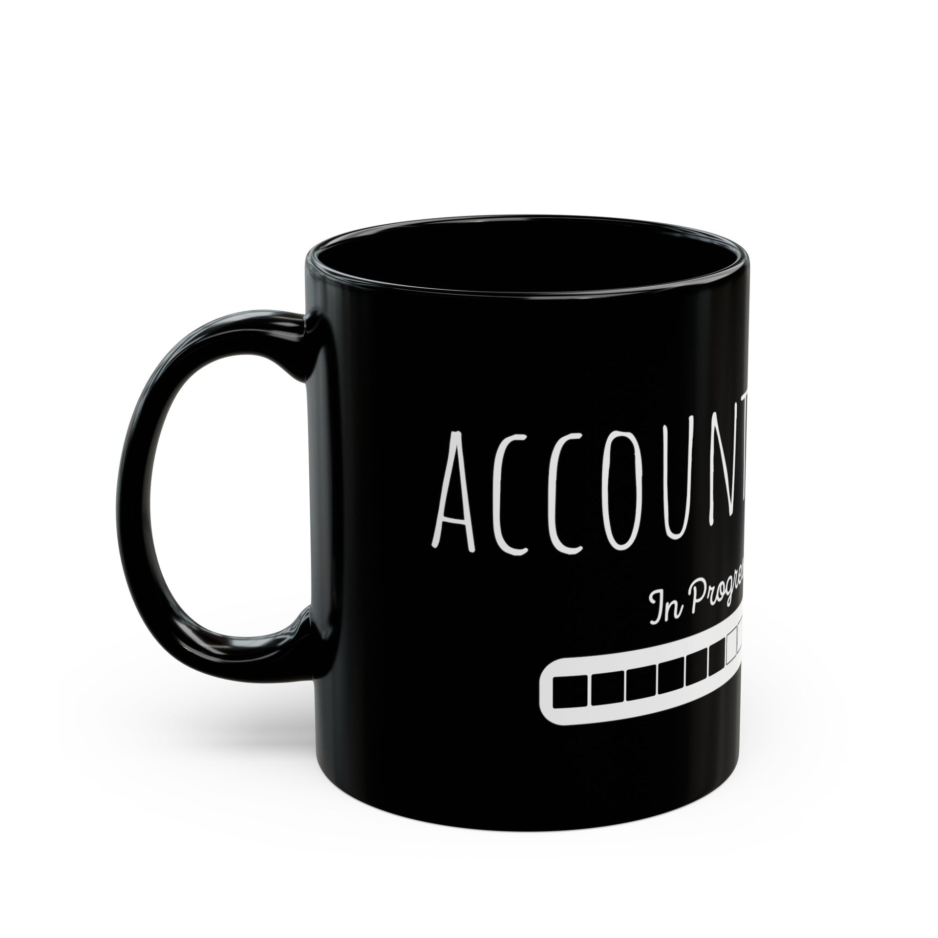 Accountant in Progress Black Mug