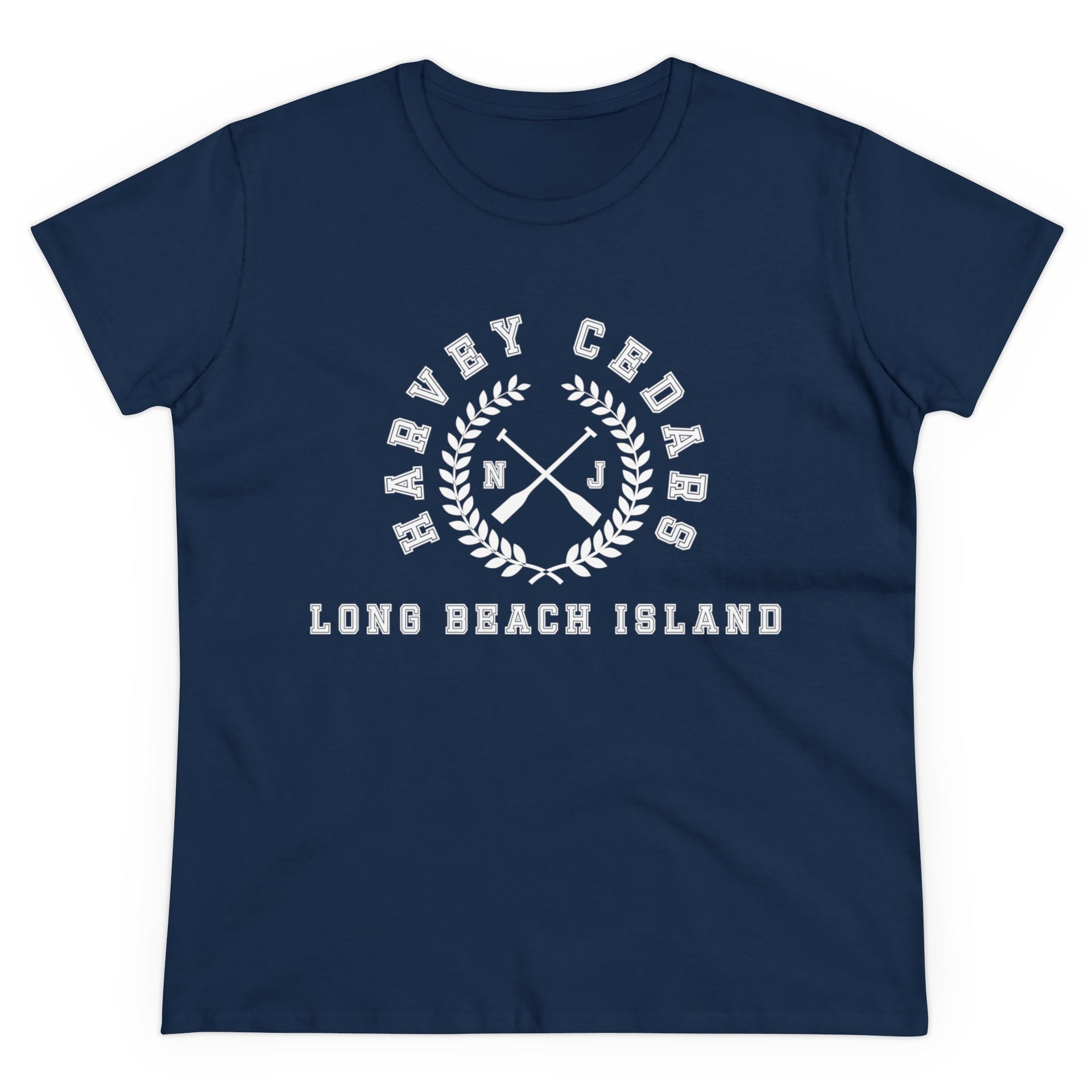 Harvey Cedars Long Beach Island Women's Midweight Cotton Tee