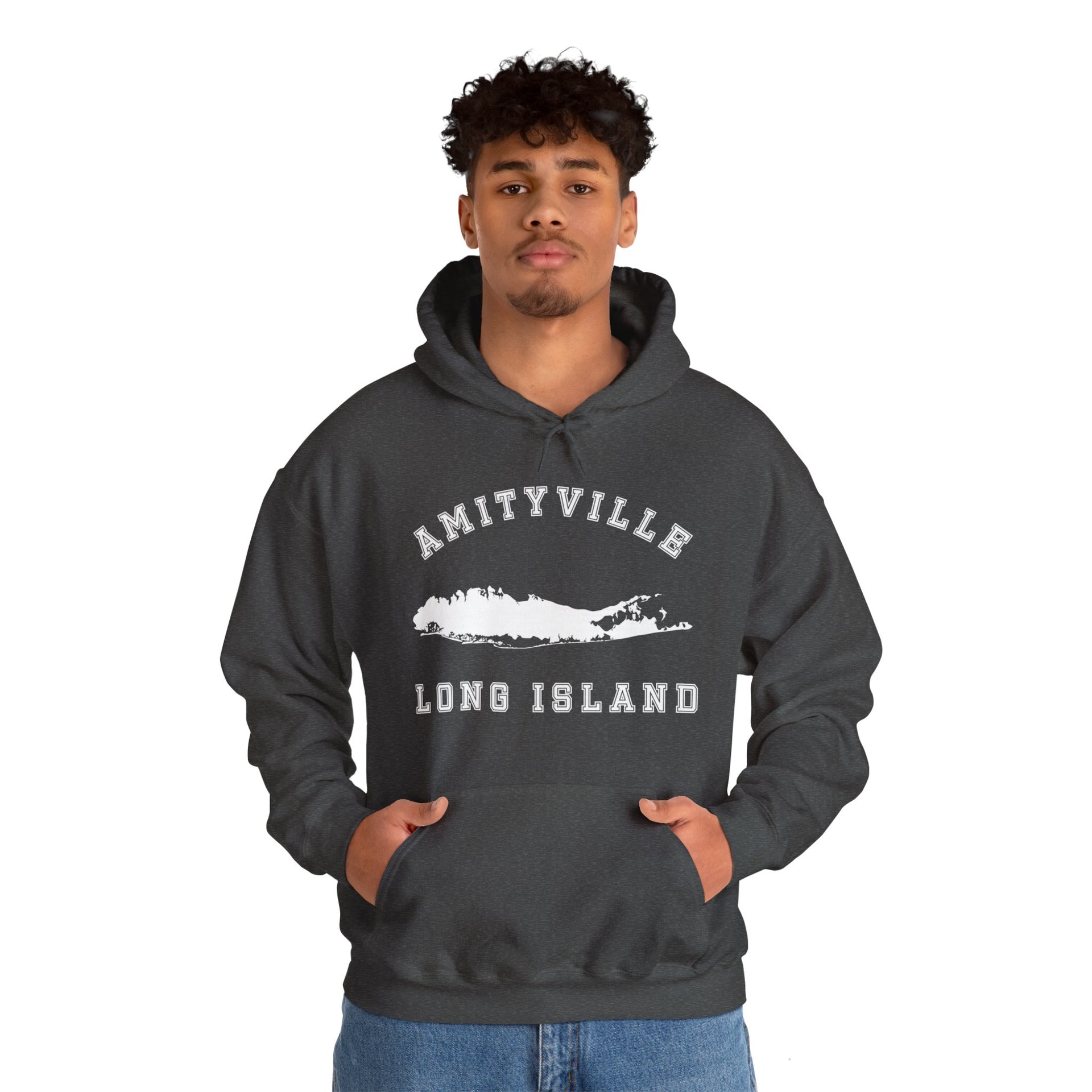 Amityville Long Island Unisex Heavy Blend™ Hooded Sweatshirt