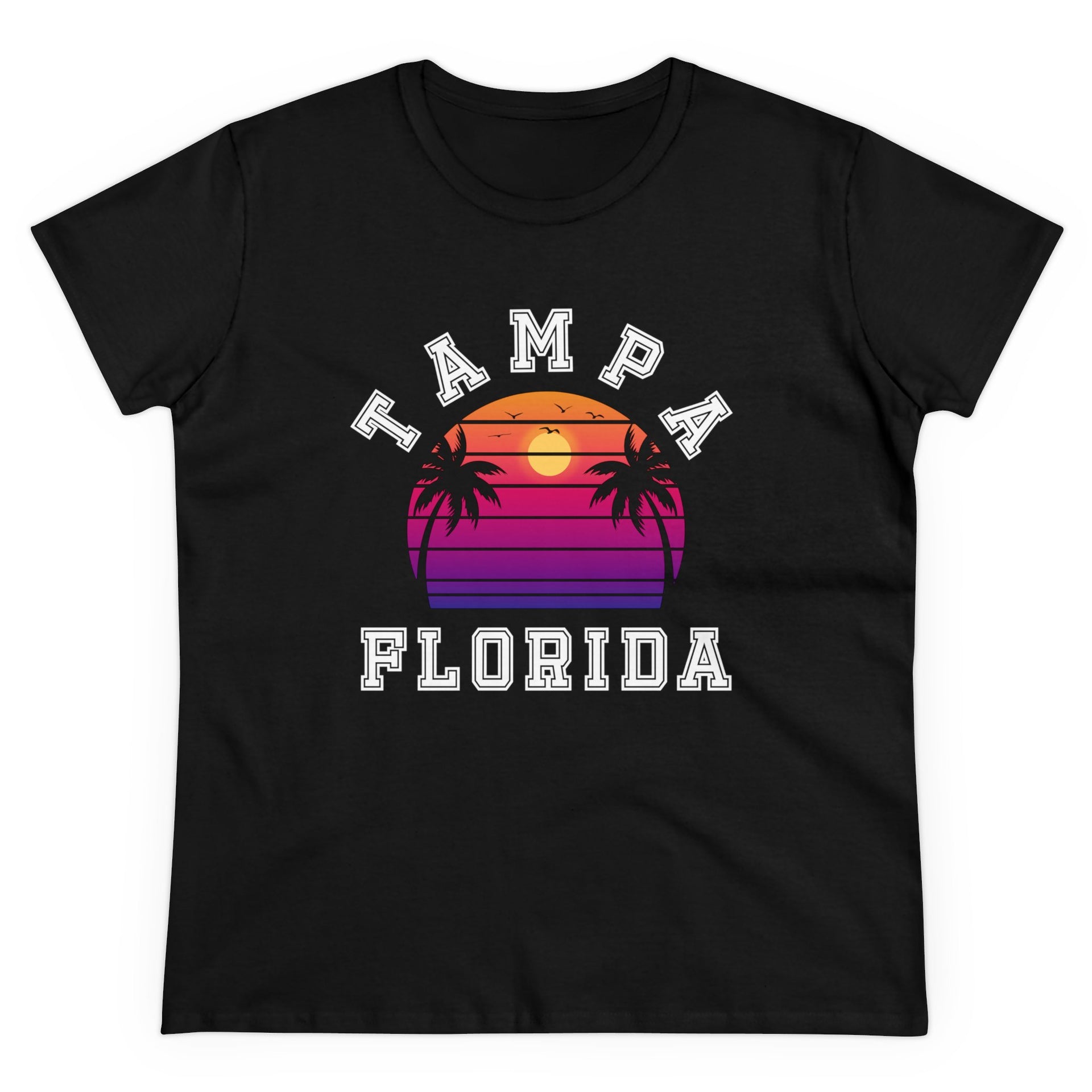 Tampa Florida Palms Women's Midweight Cotton Tee