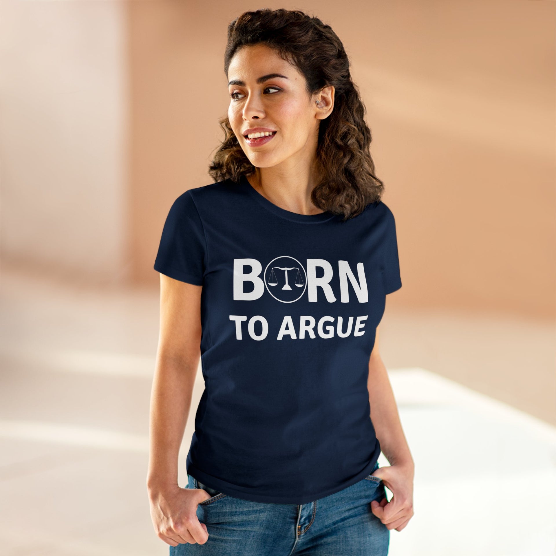 Born to Argue Women's Midweight Cotton Tee