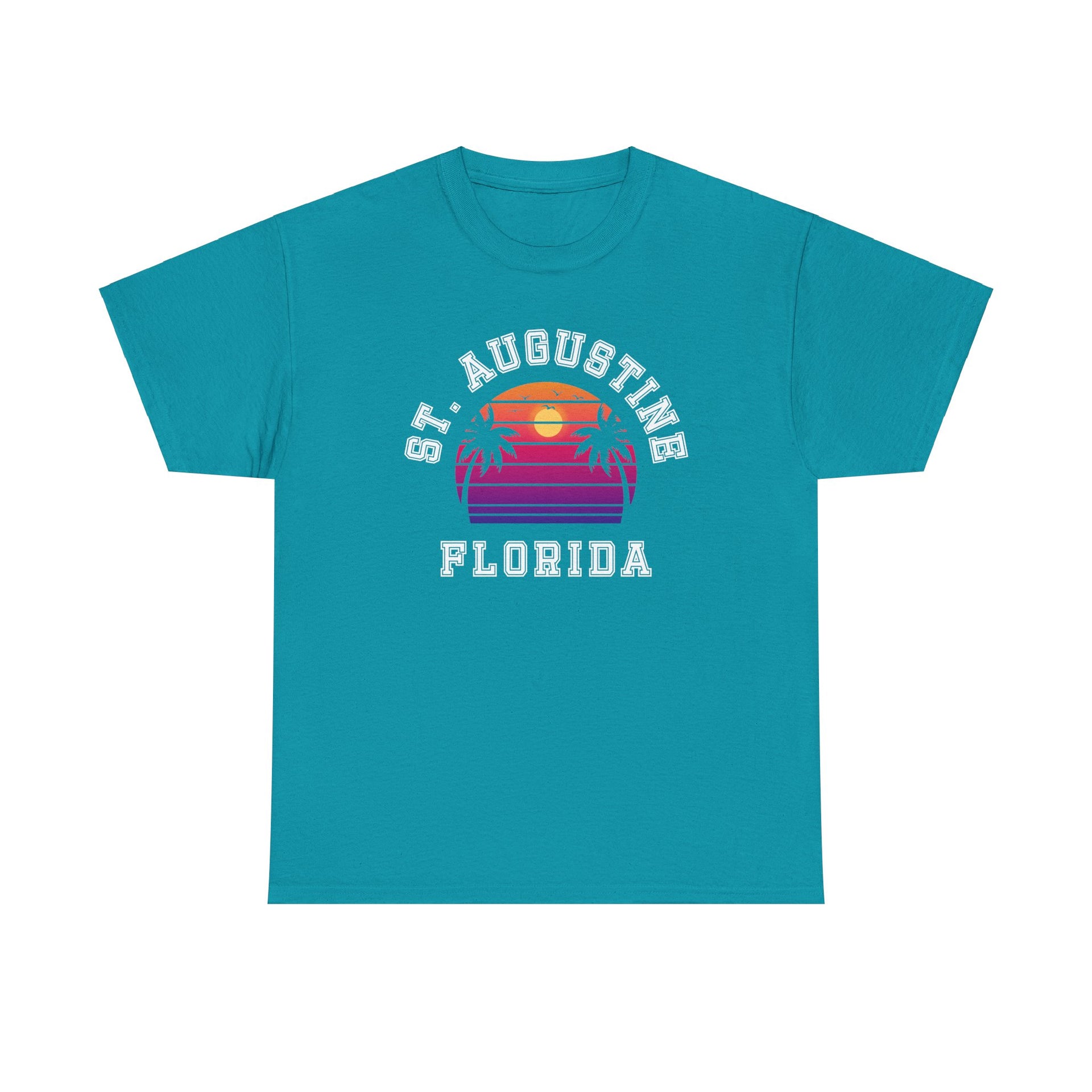 St. Augustine Florida Palms Unisex Cotton Tee