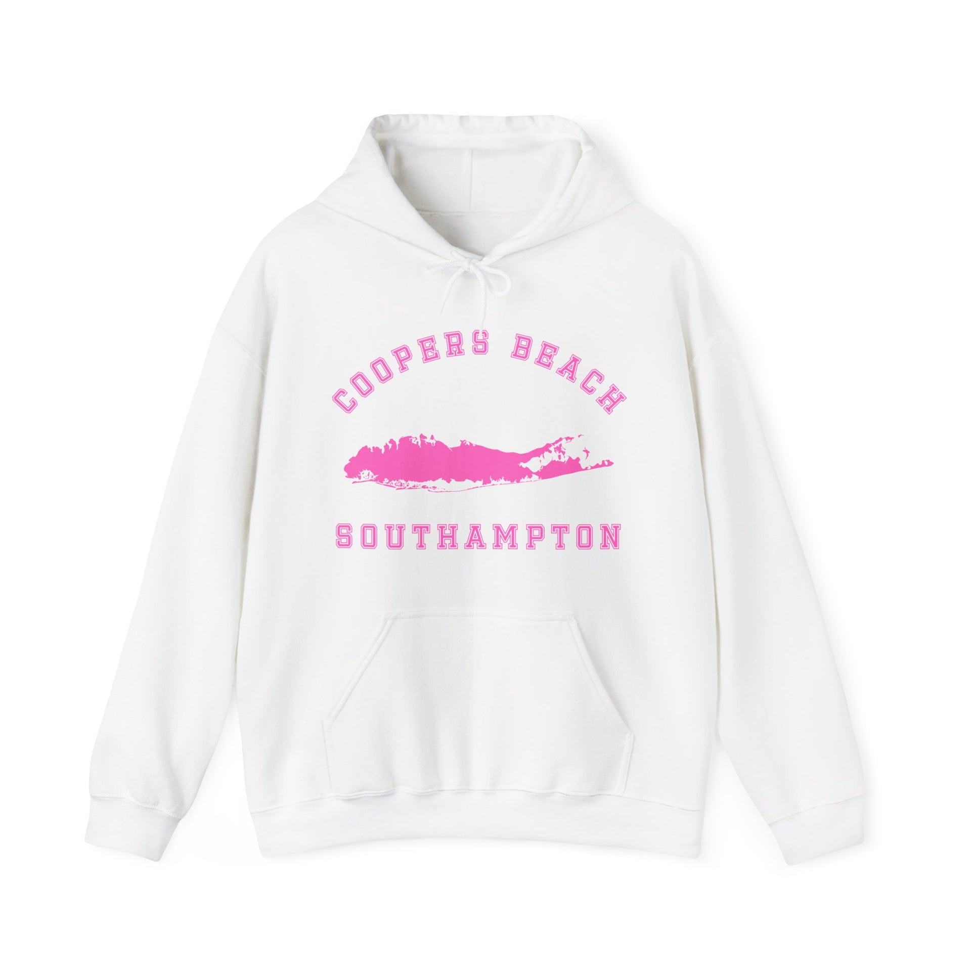 Coopers Beach Southampton Map Unisex Heavy Blend™ Hooded Sweatshirt