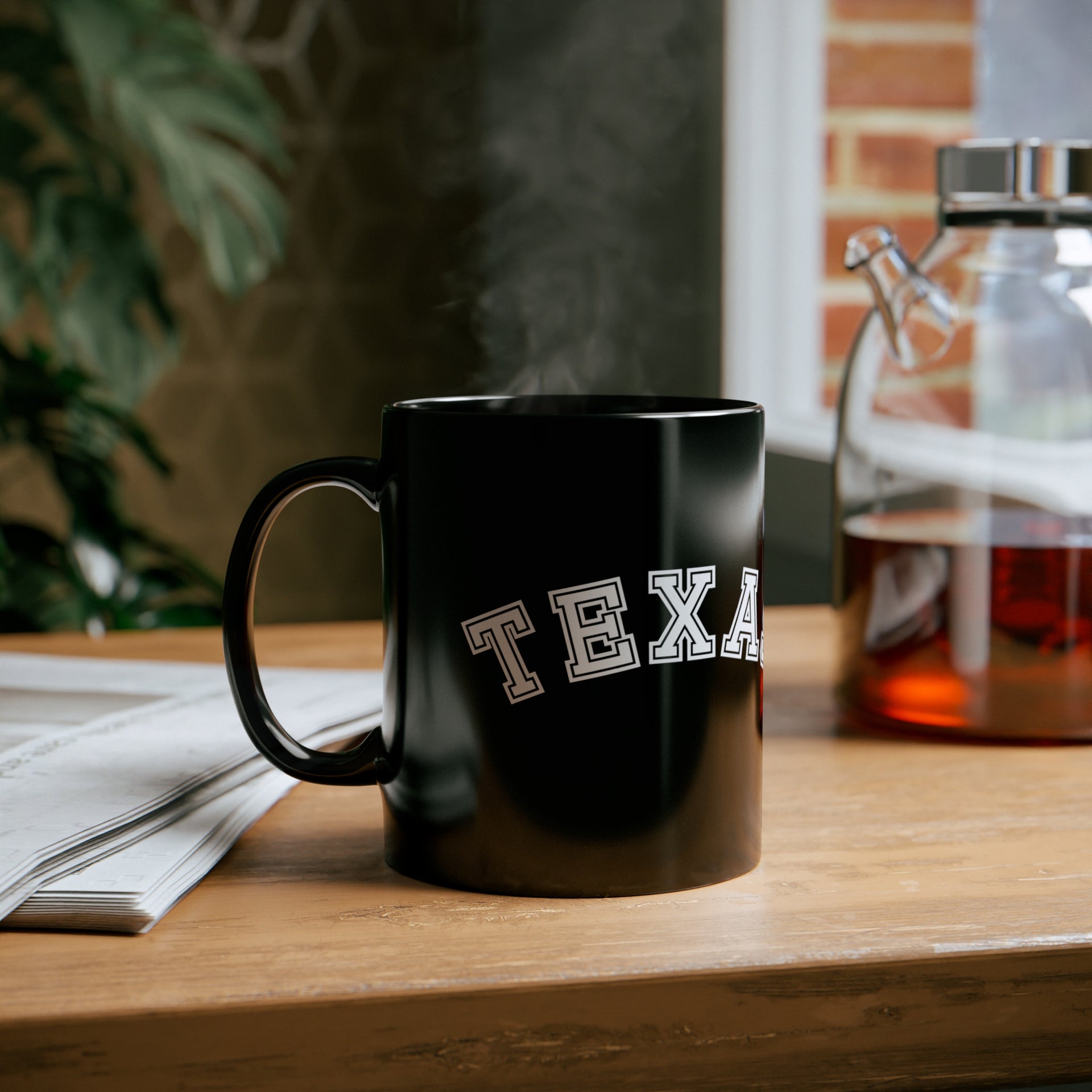 Texas 11oz Black Mug