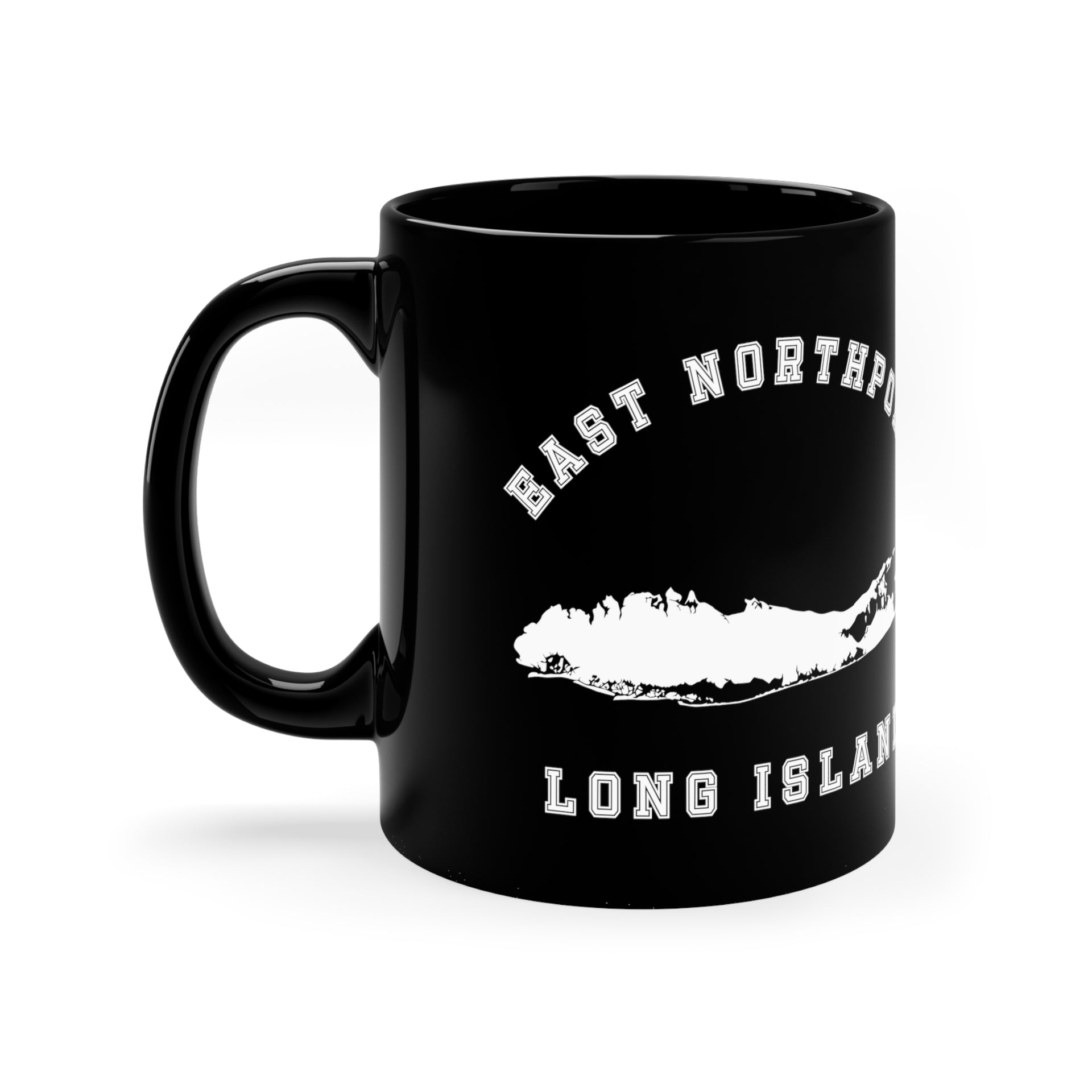 East Northport Long Island 11oz Black Mug