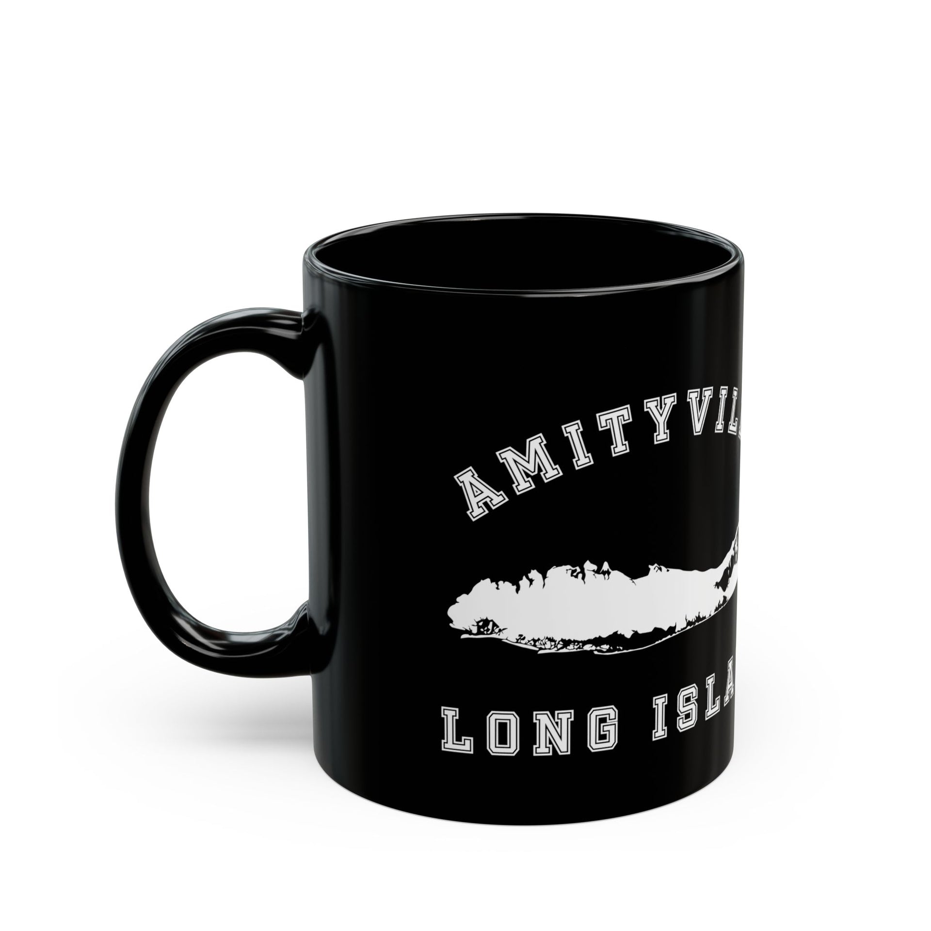 Amityville Long Island Black Mug