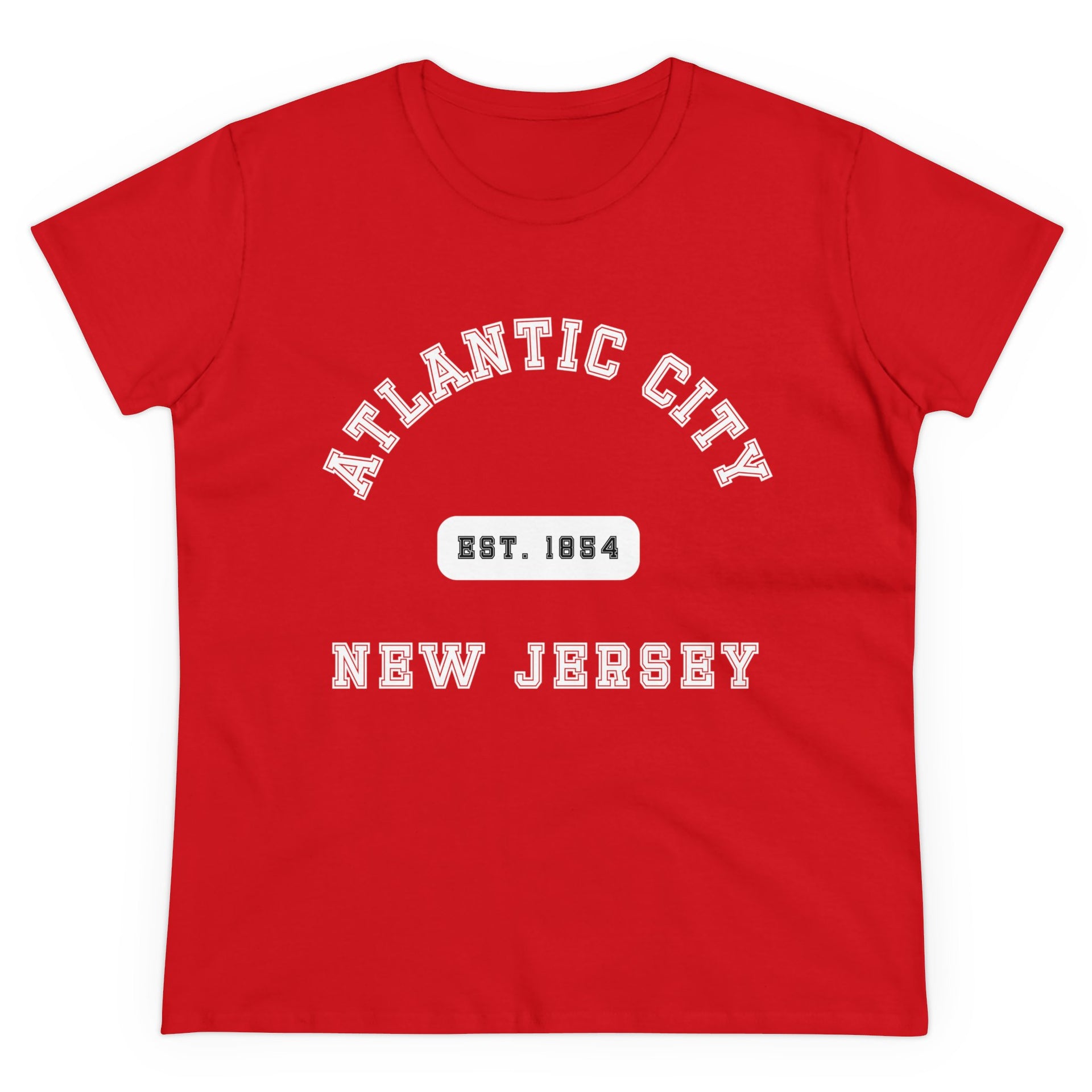 Atlantic City NJ Est Women's Midweight Cotton Tee