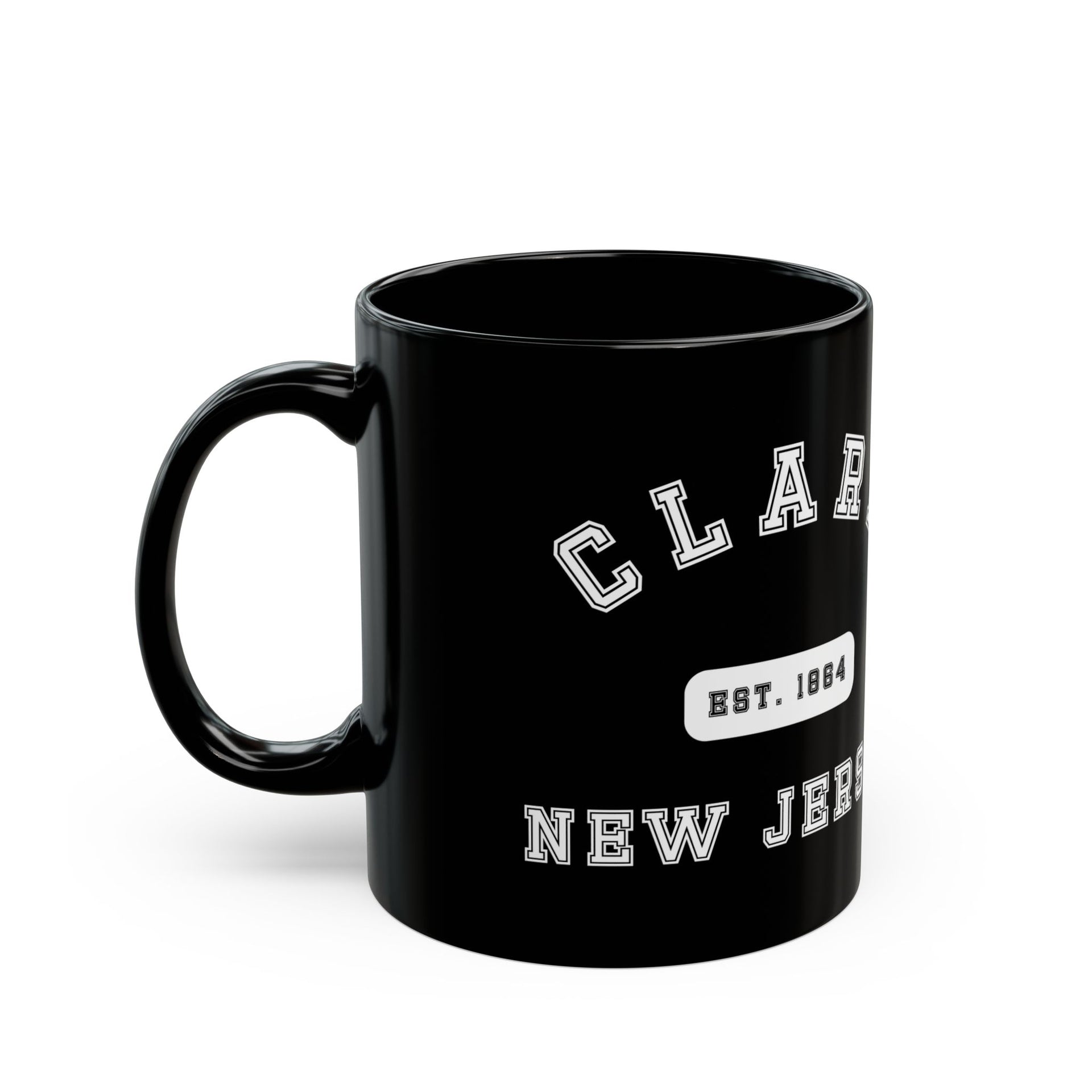 Clark NJ Black Mug