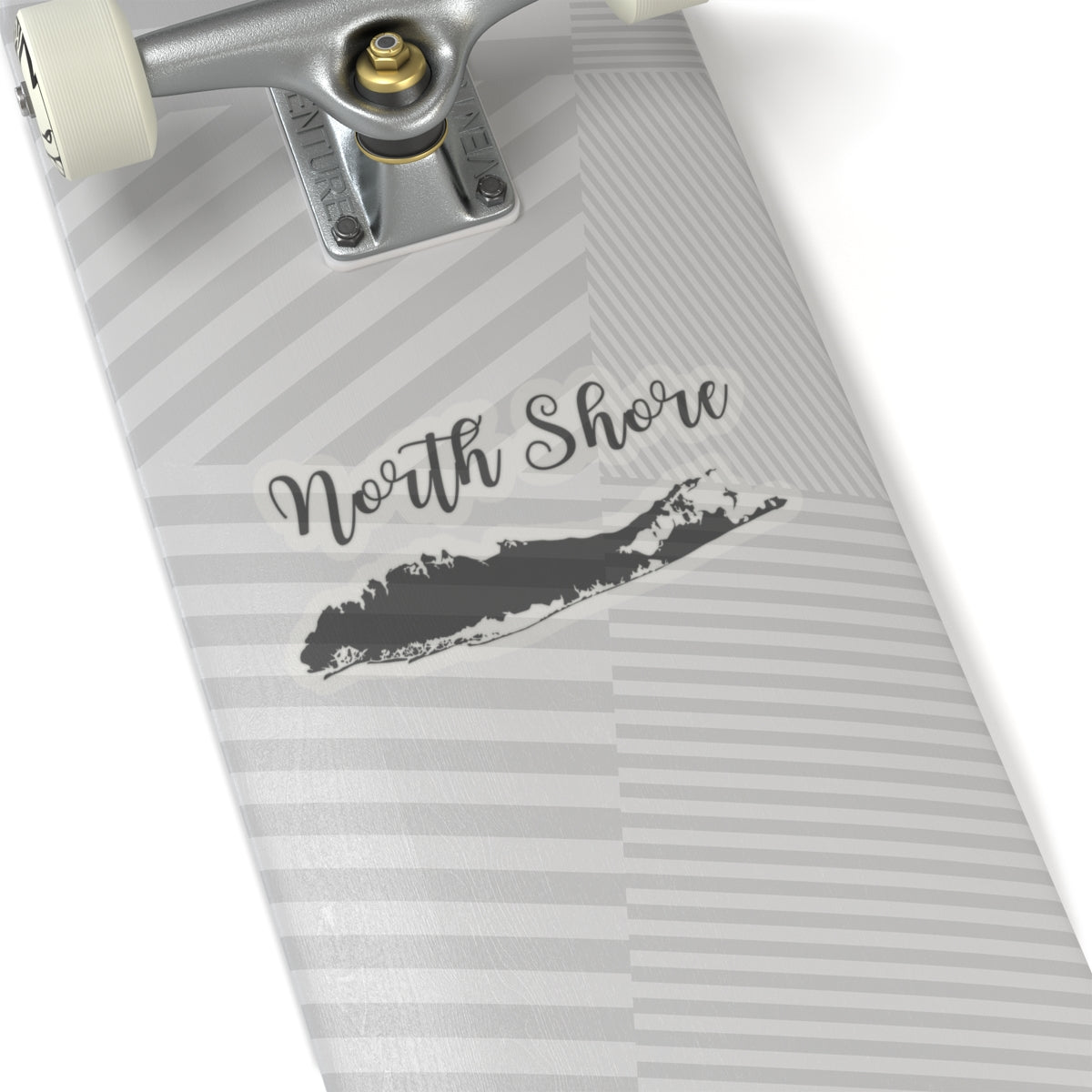 North Shore (Script) Long Island Kiss-Cut Stickers