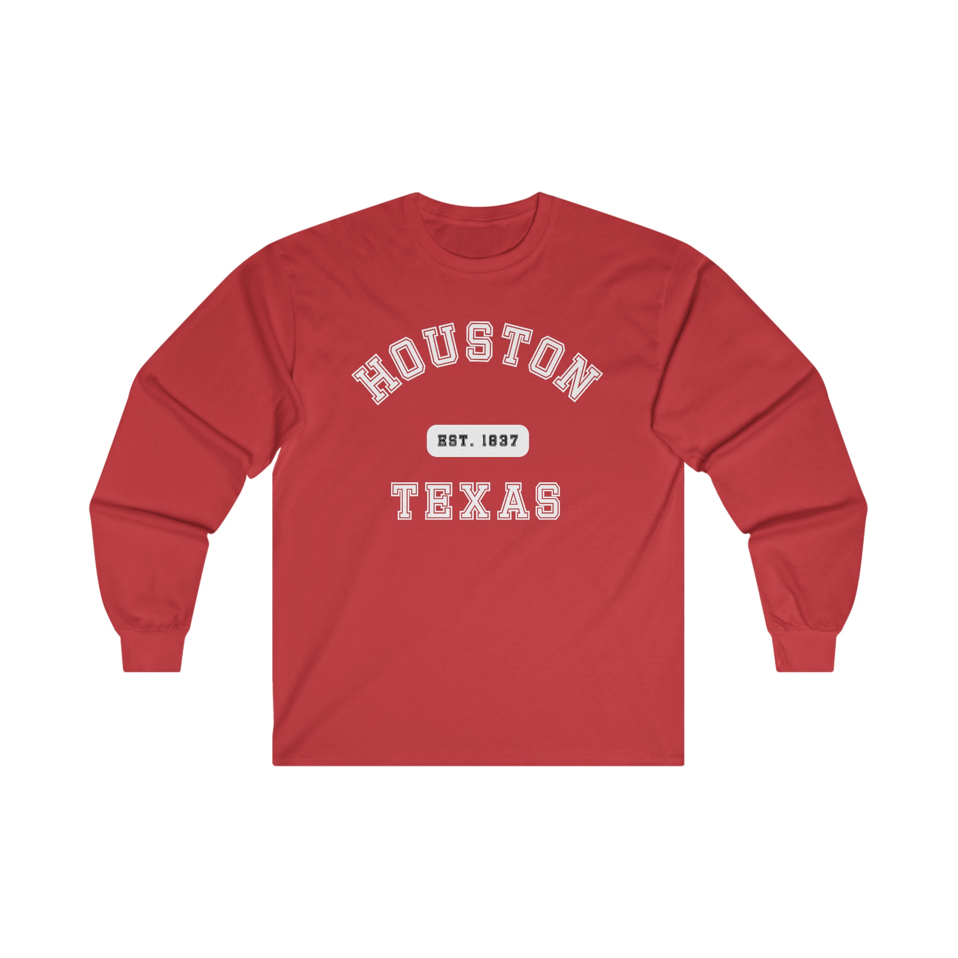 Houston Texas Ultra Cotton Long Sleeve Tee