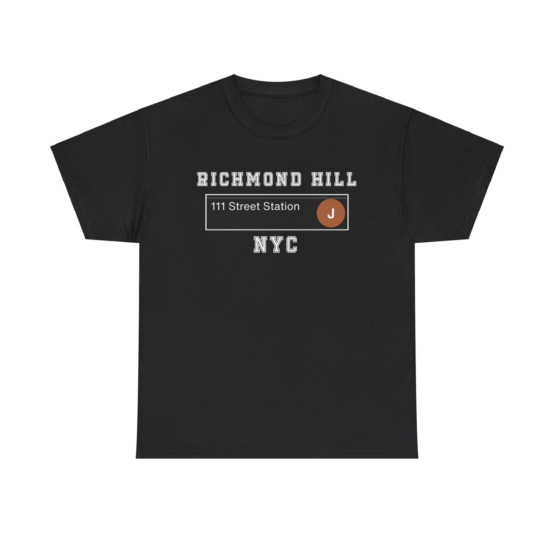 Richmond Hill J Train 111 Street Station Unisex Cotton Tees