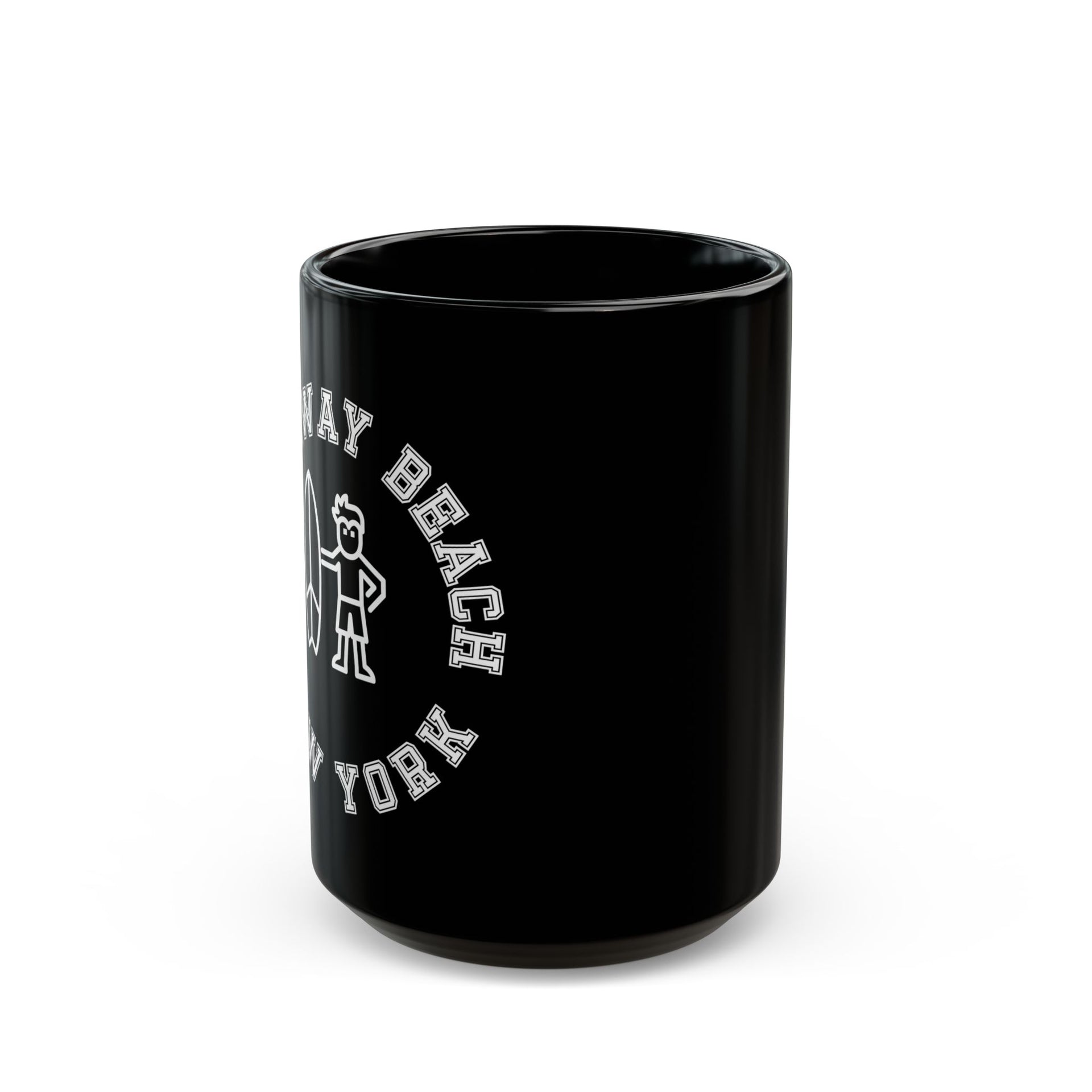 Rockaway Beach NYC Black Mug