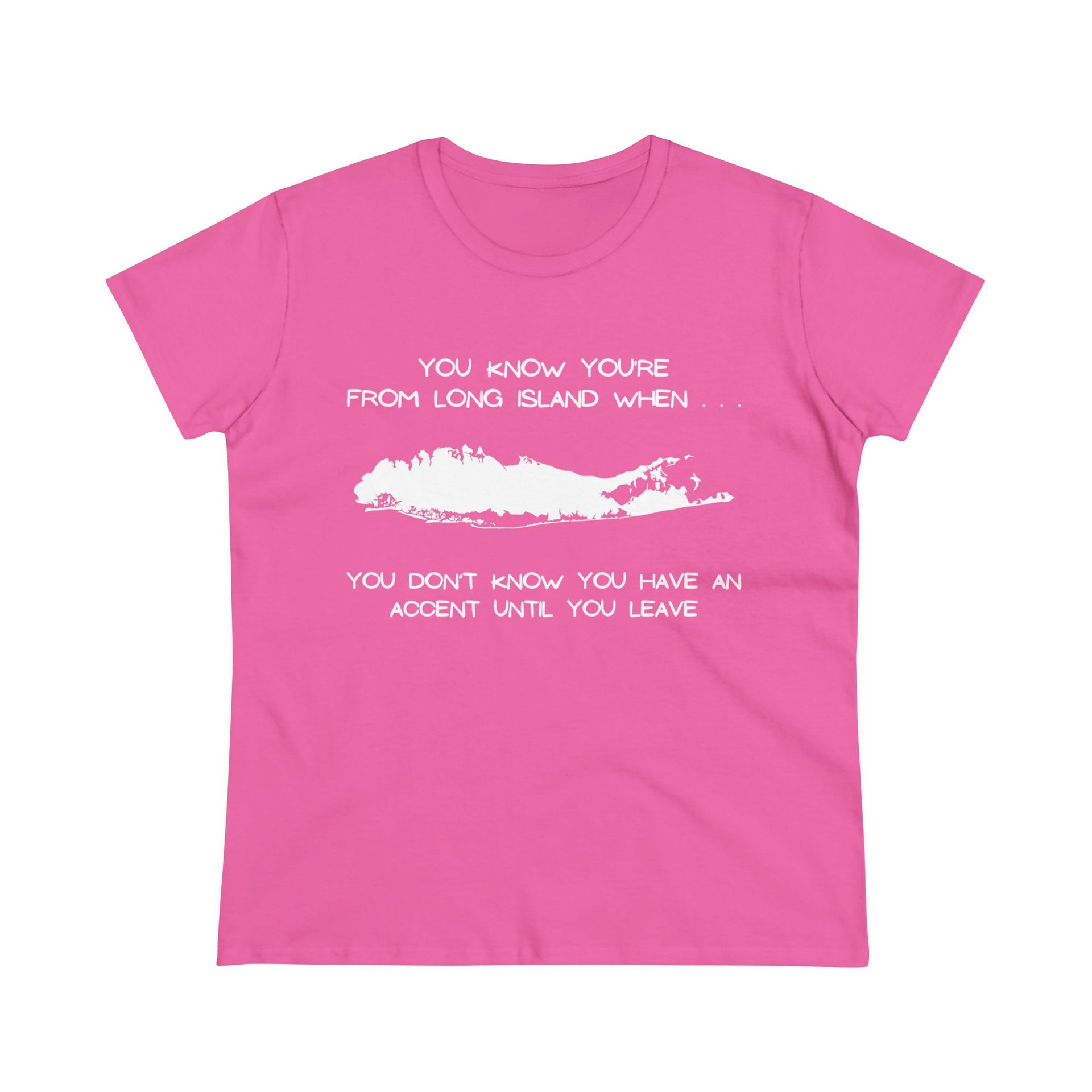 Long Island Accent Women's Midweight Cotton Tee