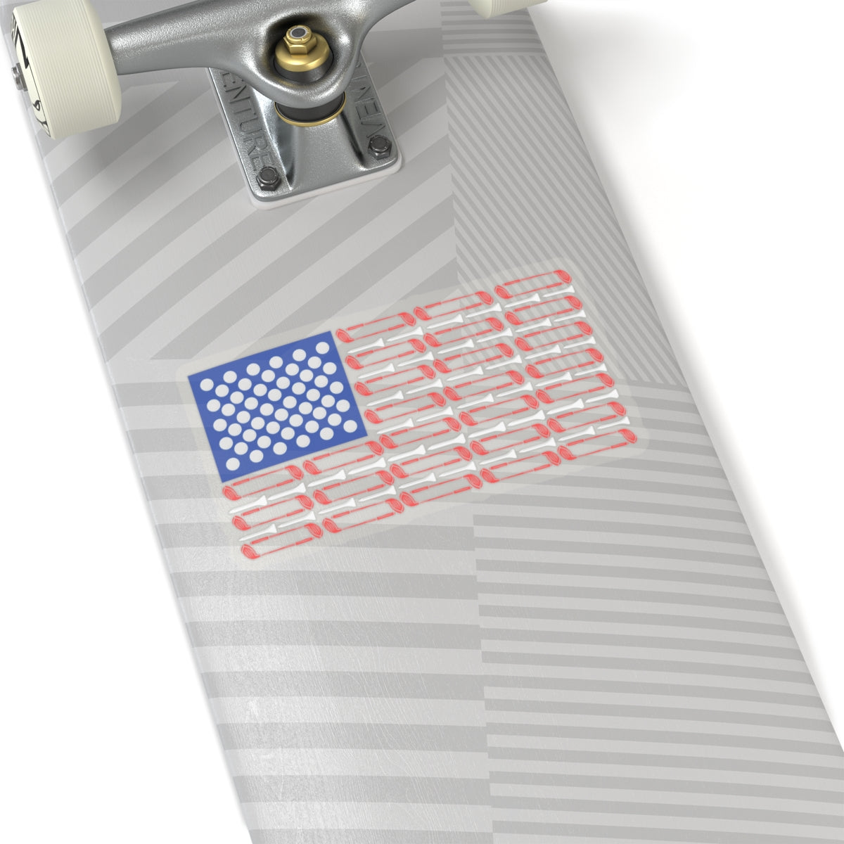 American Flag Golf Kiss-Cut Stickers