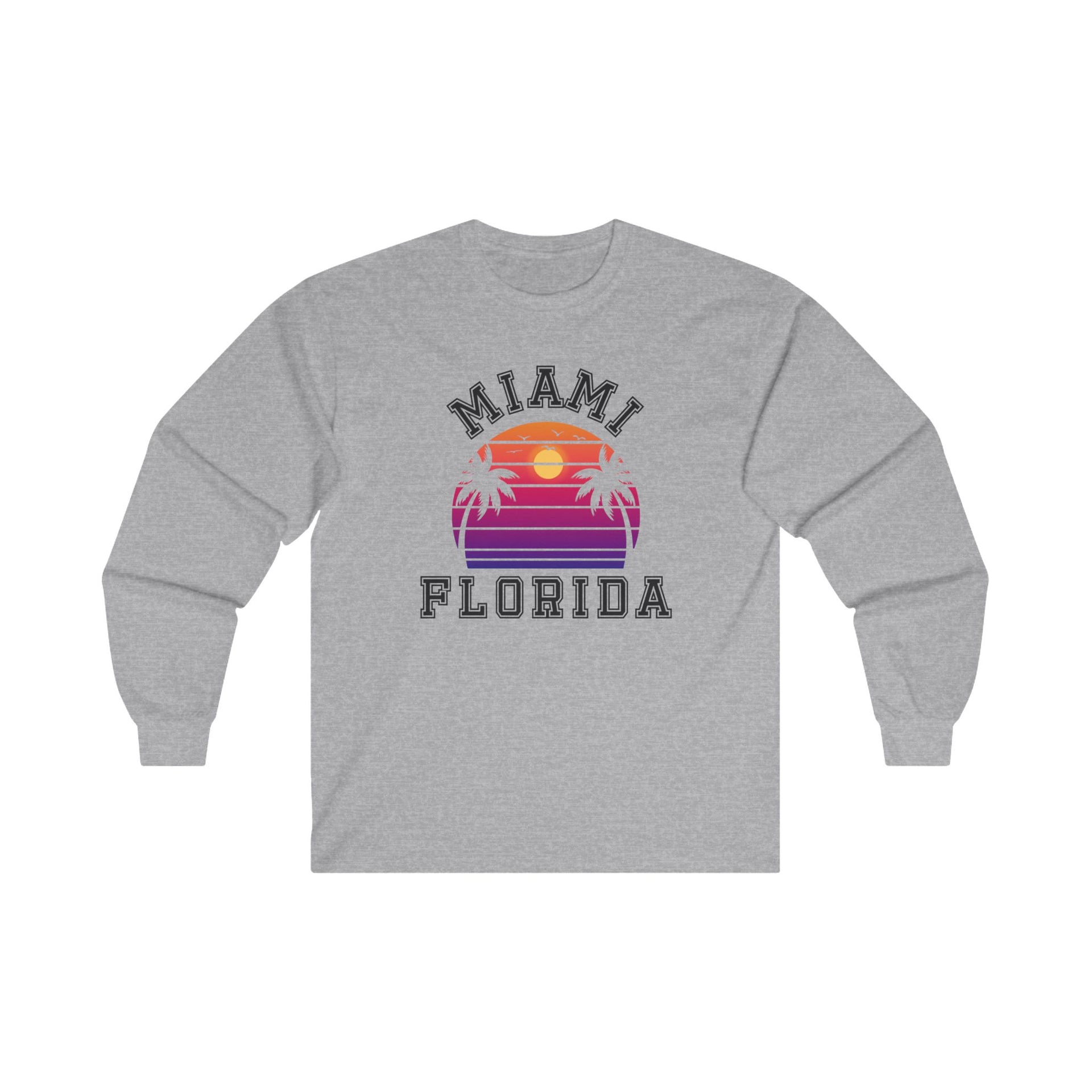 Miami Florida Ultra Cotton Long Sleeve Tee