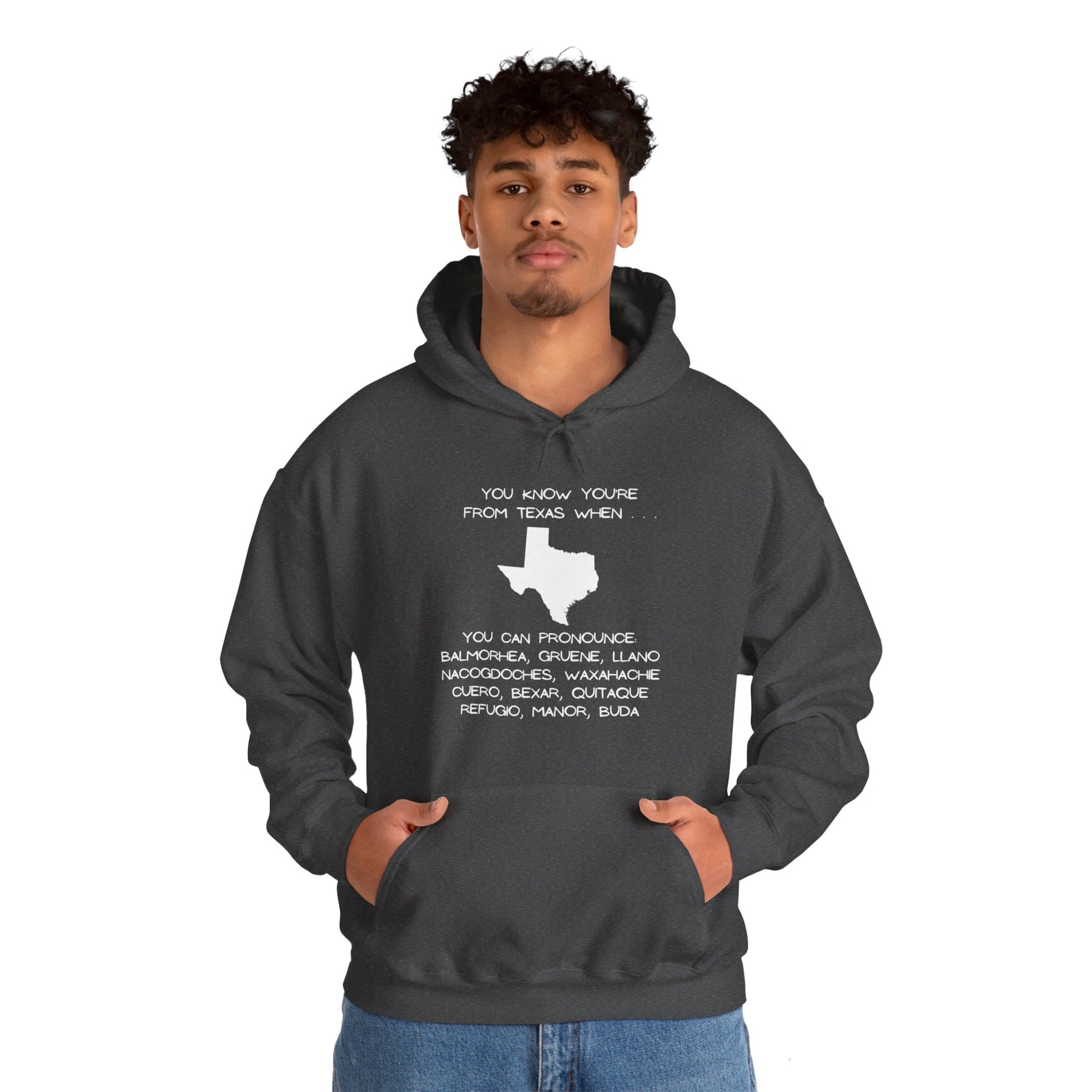 Texas Cities Unisex Heavy Blend™ Hooded Sweatshirt