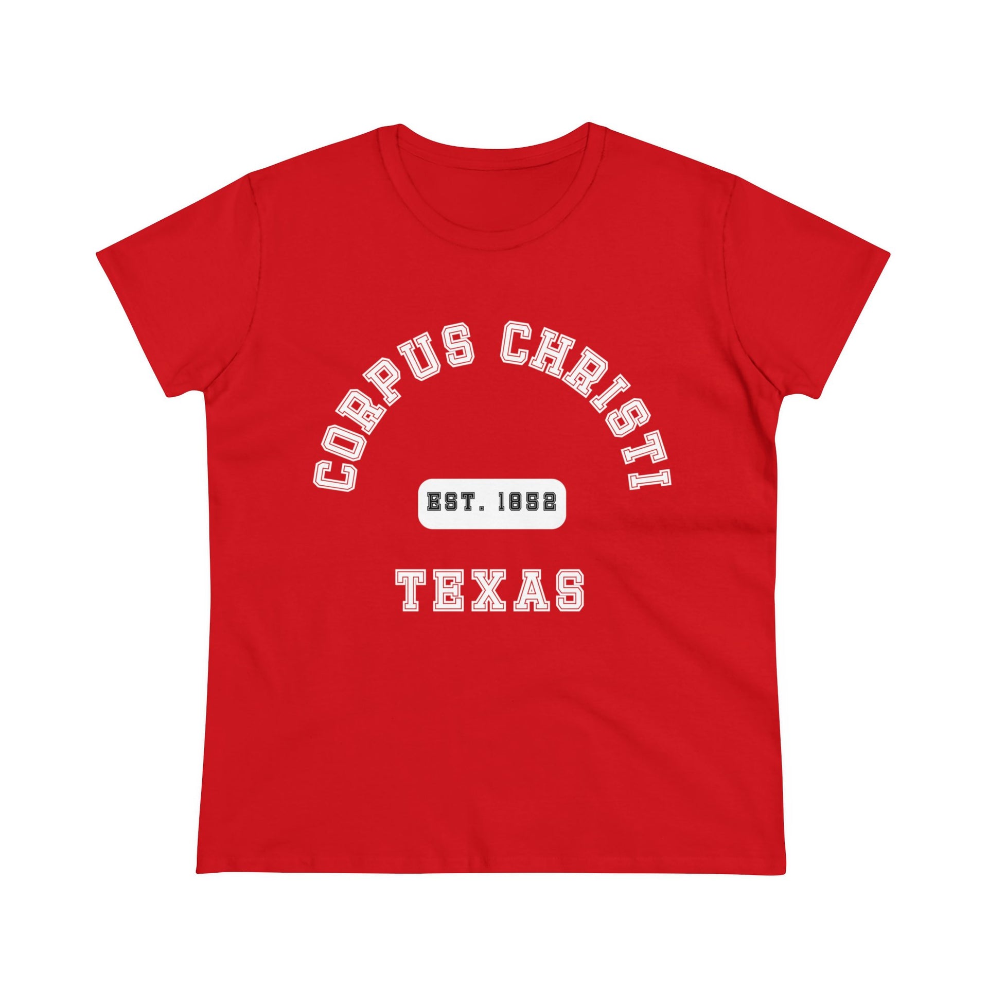 Corpus Christi Texas Women's Midweight Cotton Tee