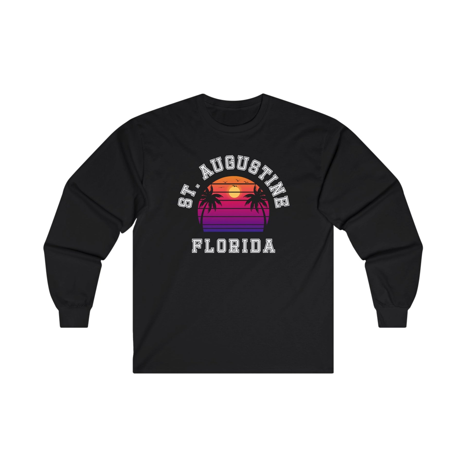 St. Augustine Florida Palms Ultra Cotton Long Sleeve Tee