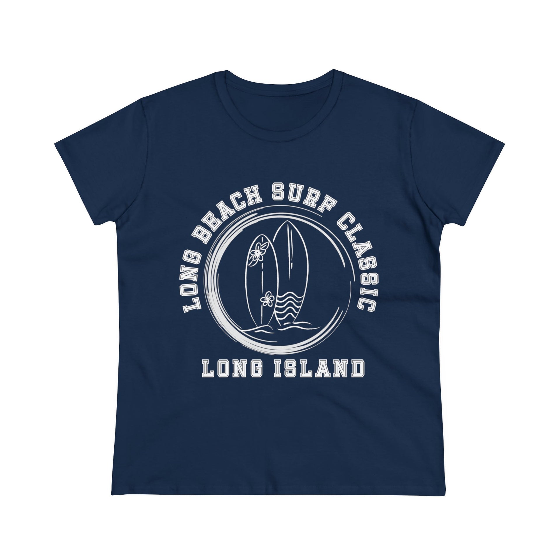 Long Beach Long Island Surf Classic Women's Midweight Cotton Tee