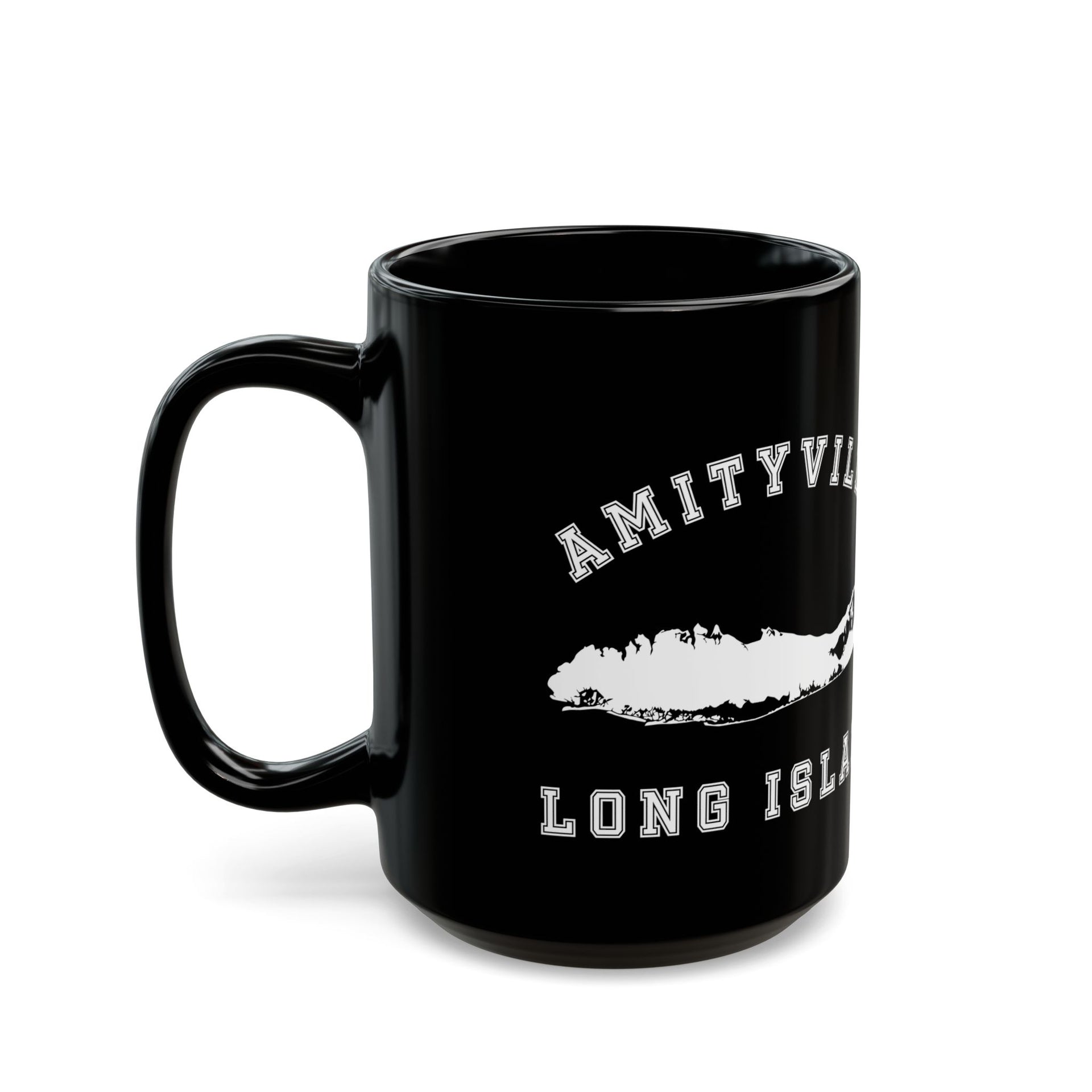 Amityville Long Island Black Mug