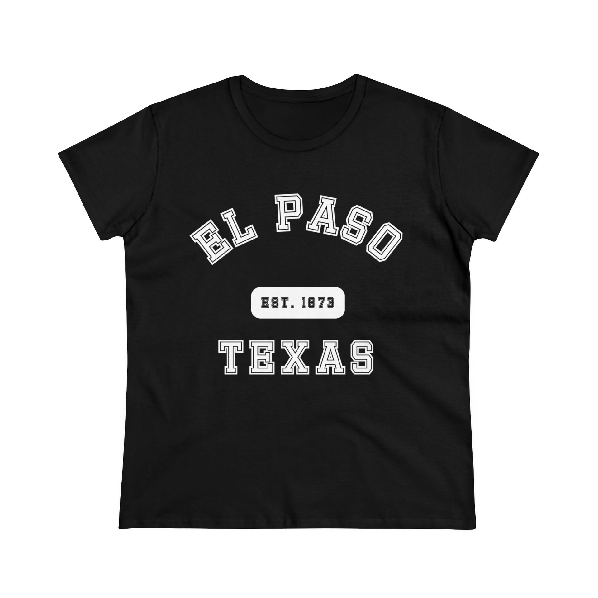 El Paso Texas Women's Midweight Cotton Tee