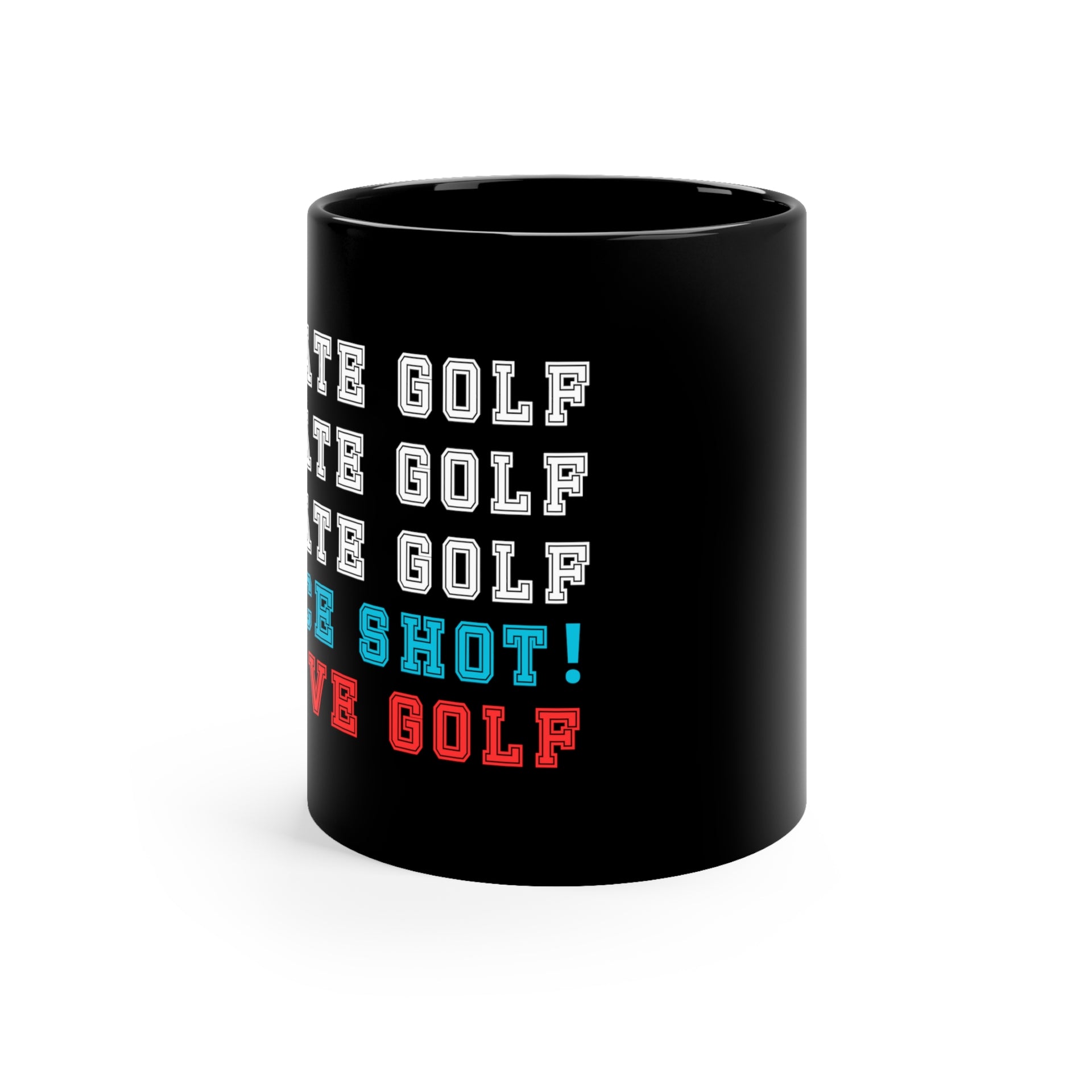 I Love Golf 11oz Black Mug