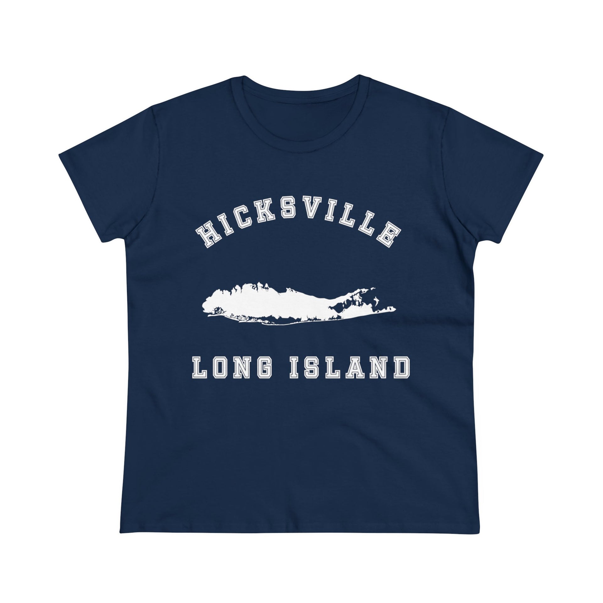 Hicksville Long Island Women's Midweight Cotton Tee