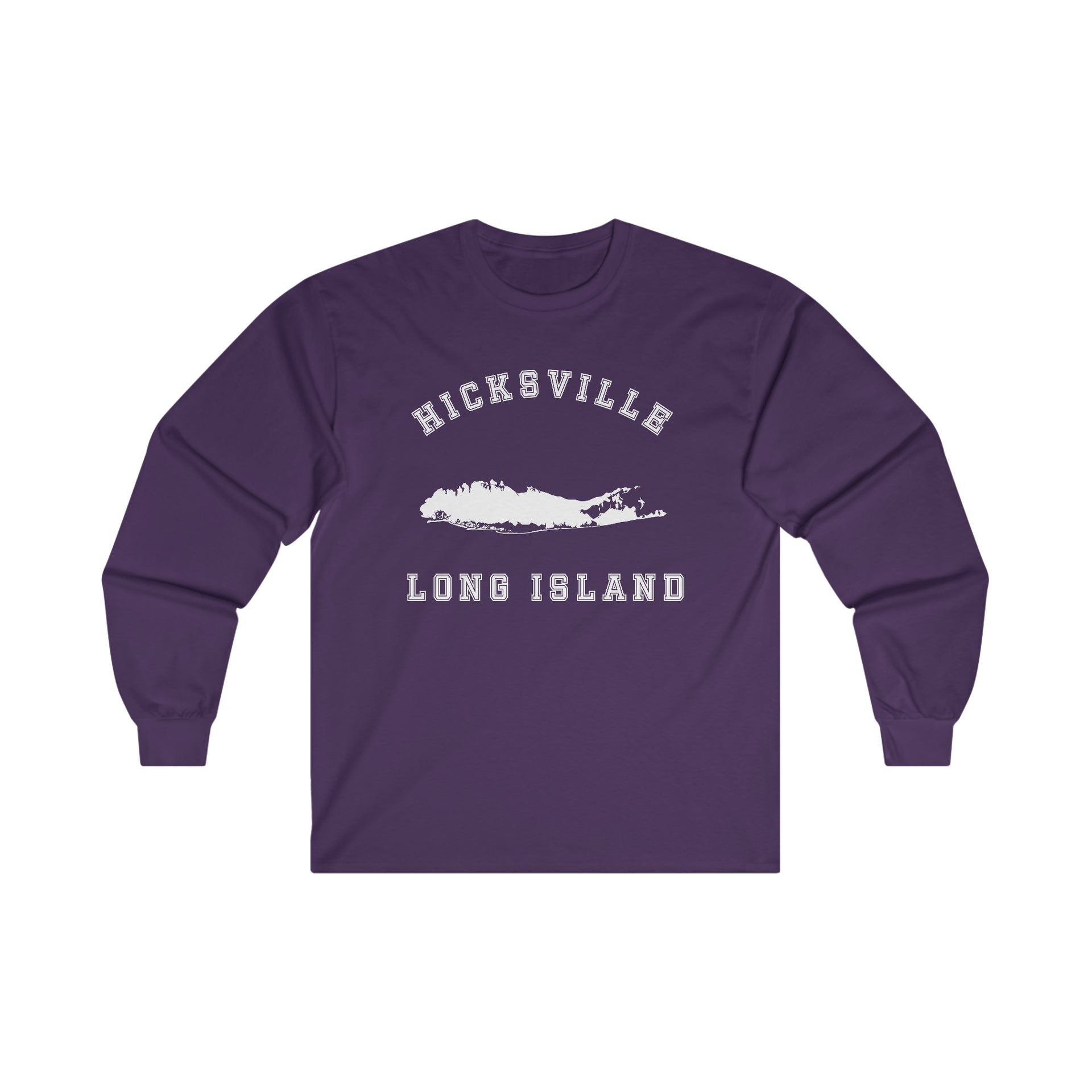 Hicksville Long Island Ultra Cotton Long Sleeve Tee