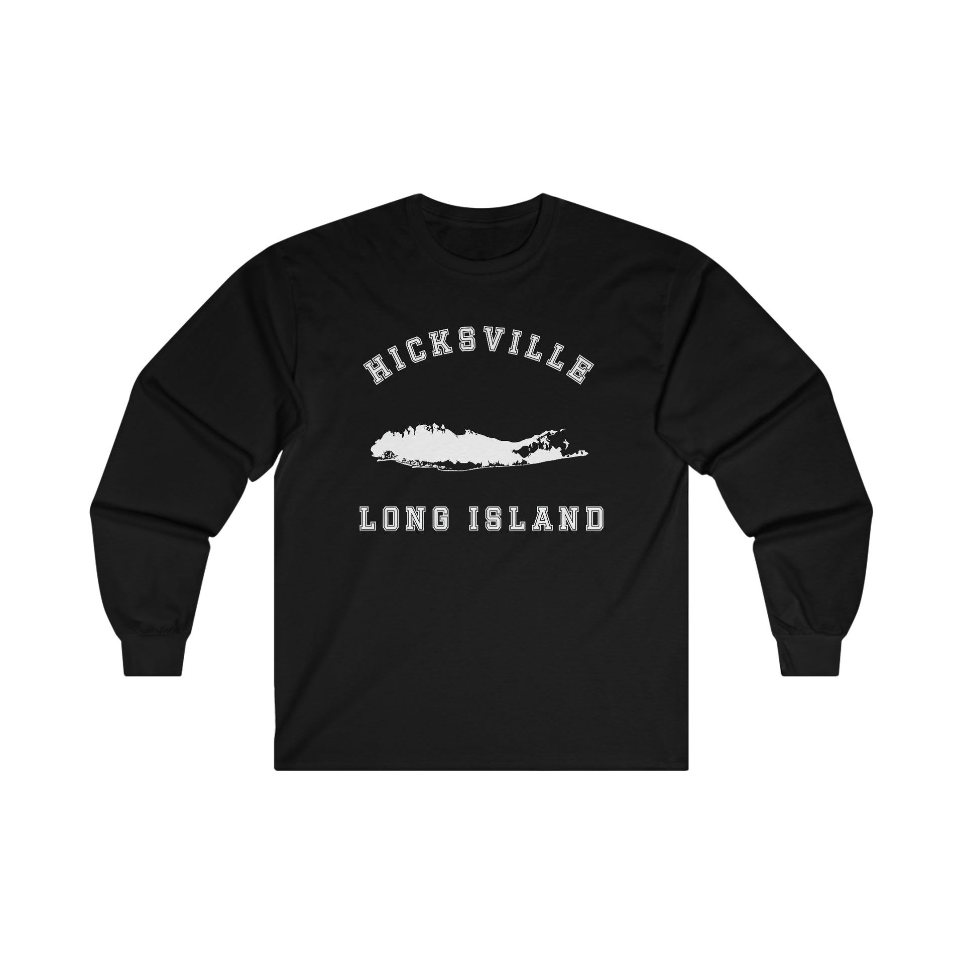 Hicksville Long Island Ultra Cotton Long Sleeve Tee