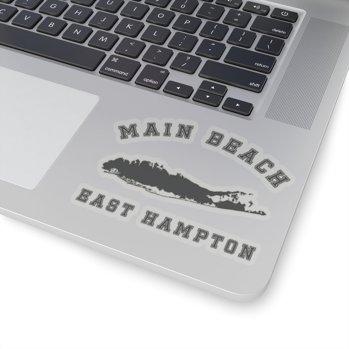 Main Beach East Hampton  Map Kiss-Cut Stickers