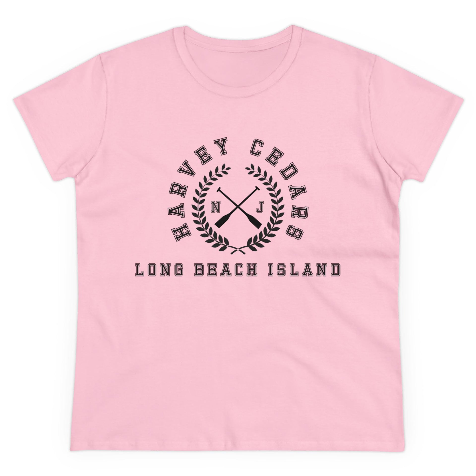 Harvey Cedars Long Beach Island Women's Midweight Cotton Tee