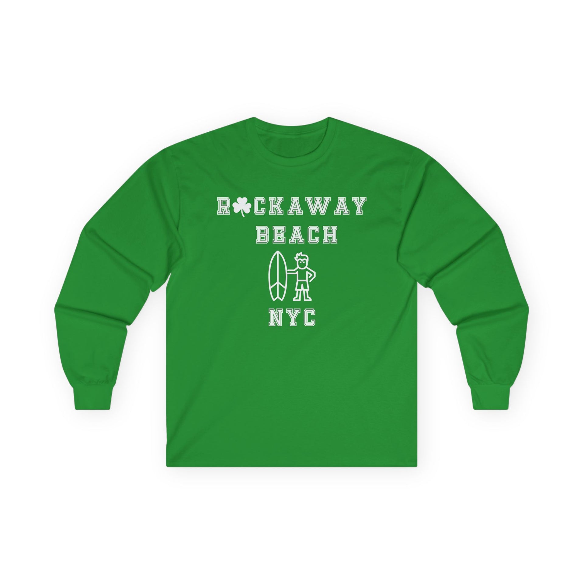 Rockaway Beach NYC St. Patrick’s Ultra Cotton Long Sleeve Tee