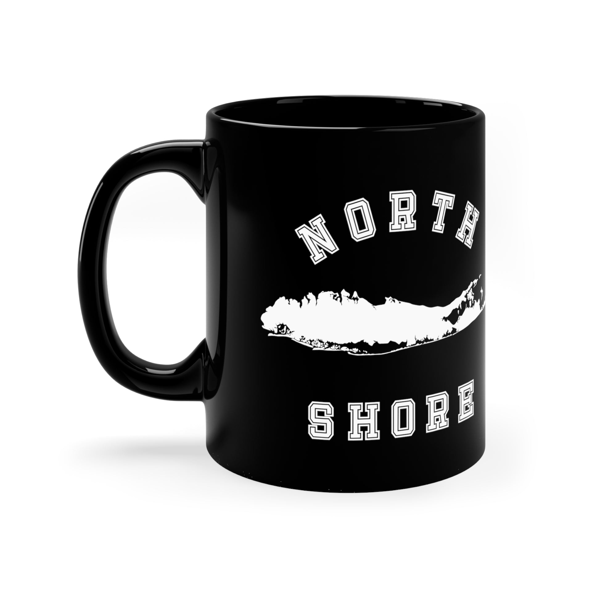 North Shore Long Island 11oz Black Mug