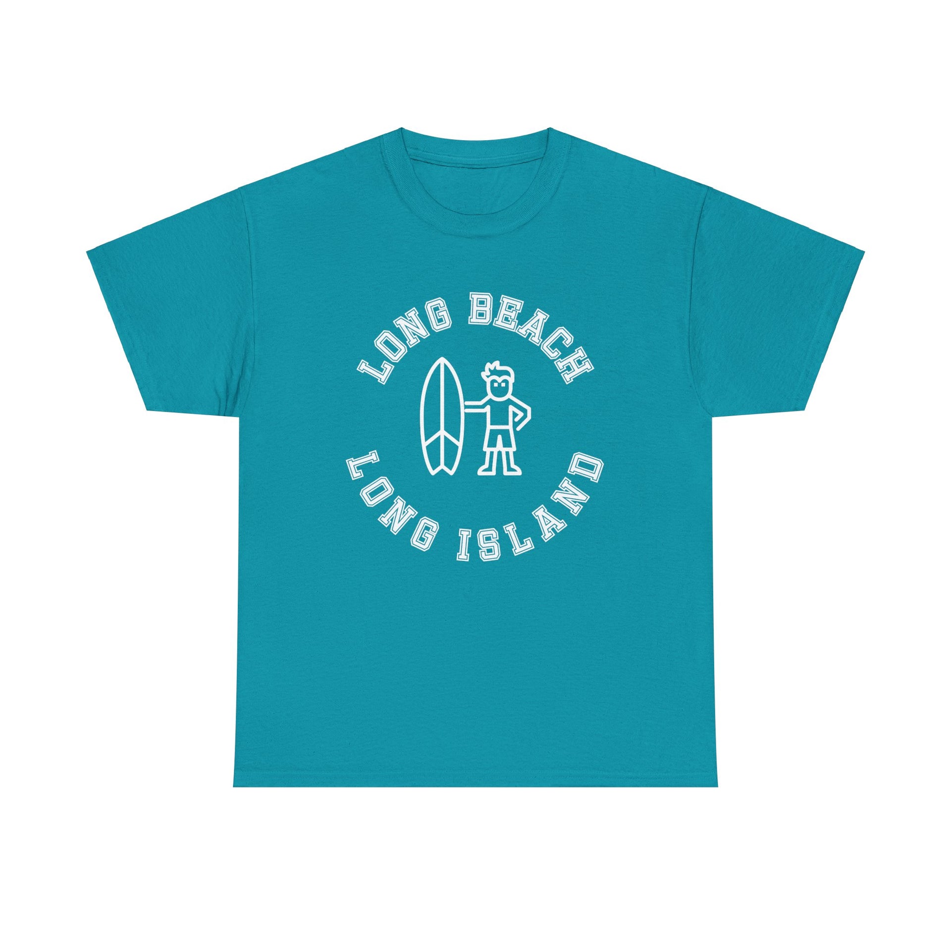 Long Beach Long Island Surfer Unisex Cotton Tee