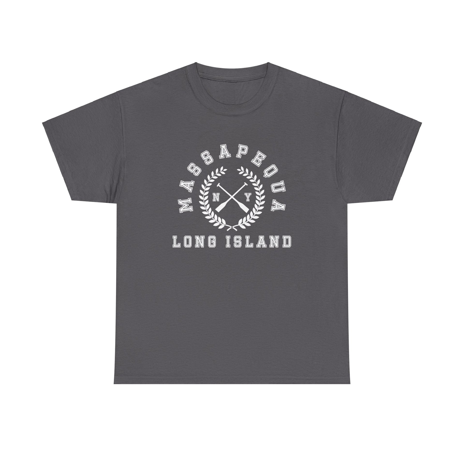 Massapequa Long Island Crossed Oars Unisex Cotton Tee