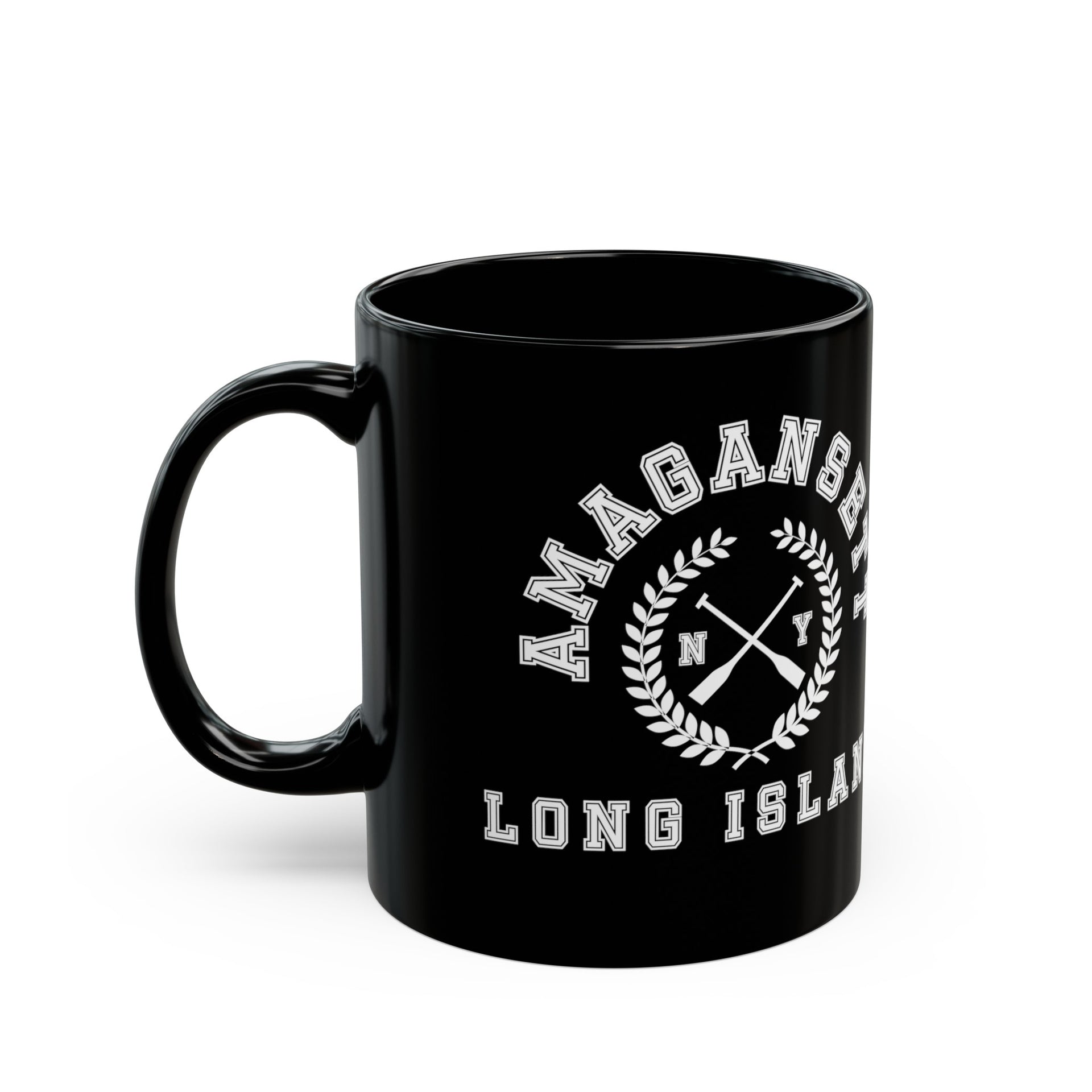 Amagansett Long Island Black Mug