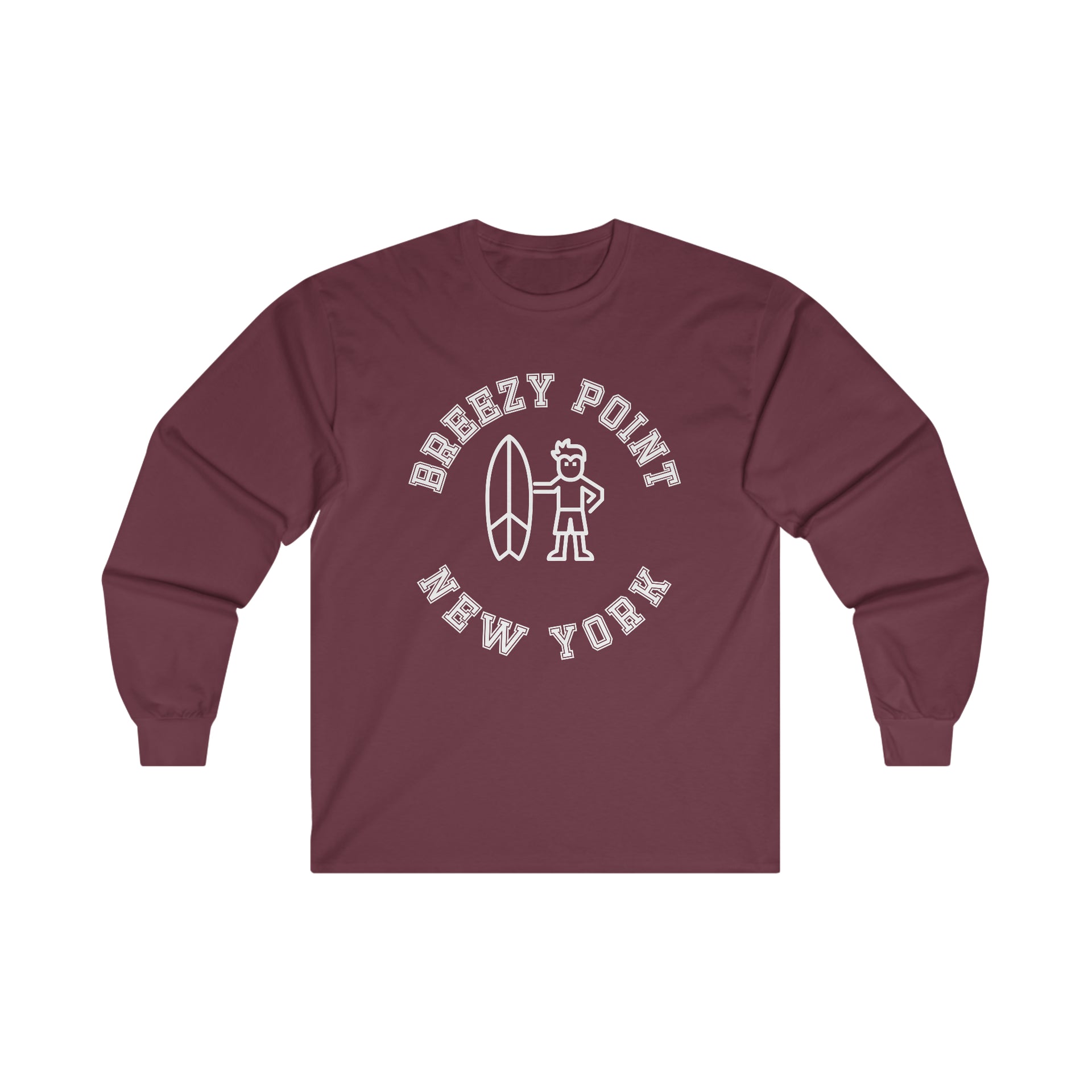 Breezy Point NYC Ultra Cotton Long Sleeve Tee