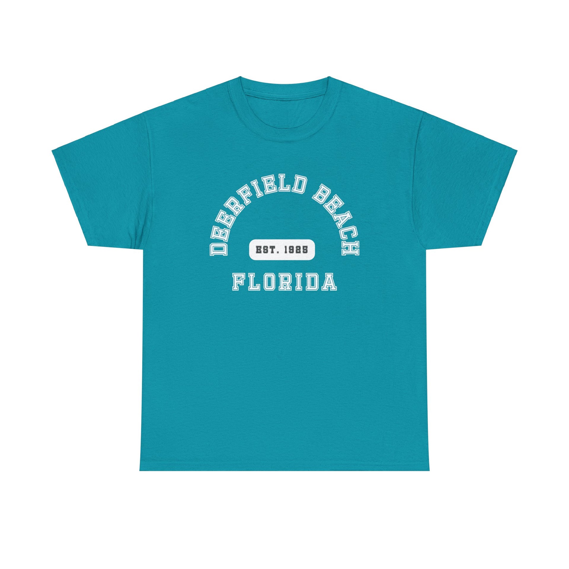 Deerfield Beach Florida Established Unisex Cotton Tee